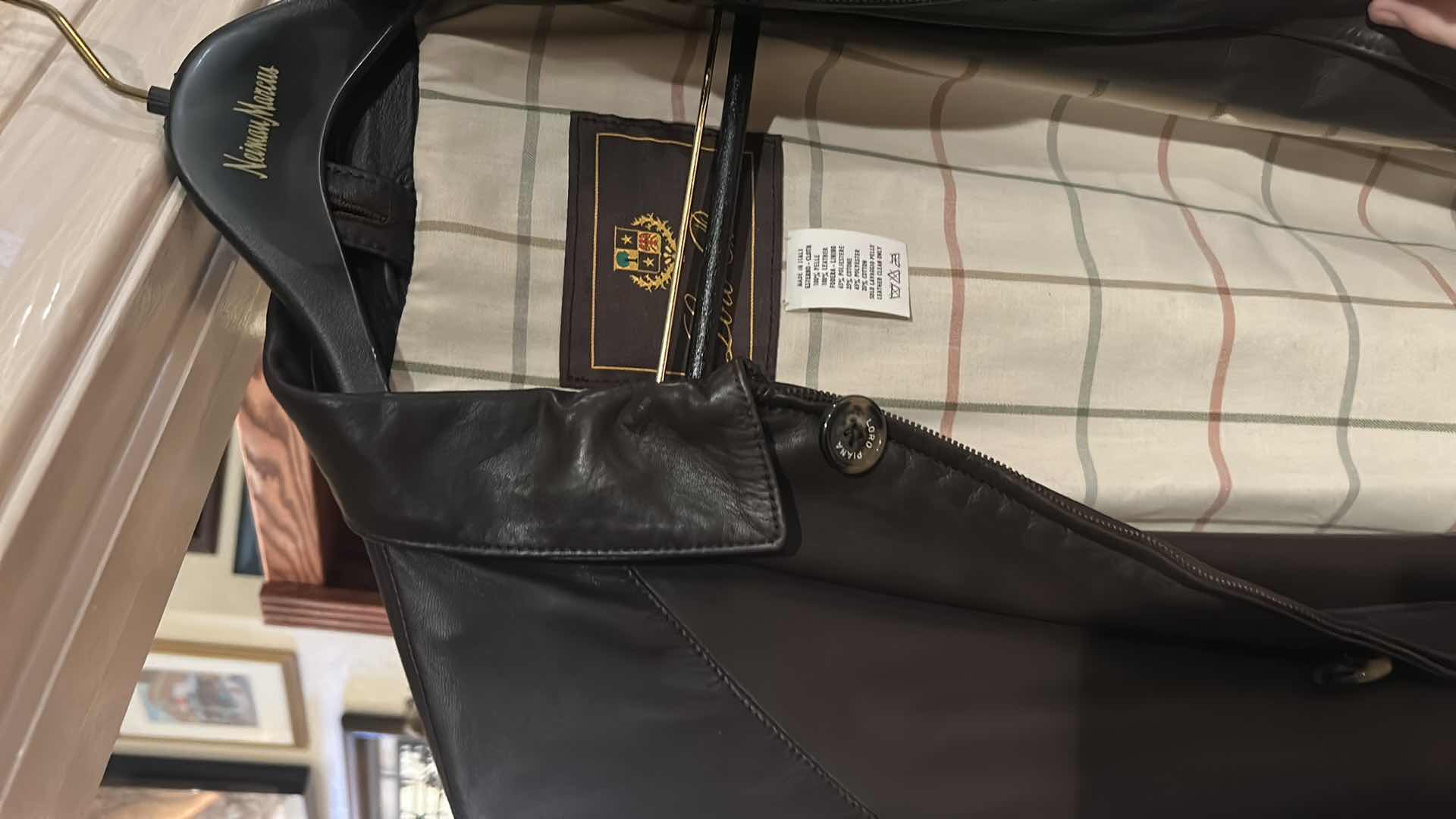 Photo 1 of 5 MENS DESIGNER LEATHER JACKETS SIZE L XL