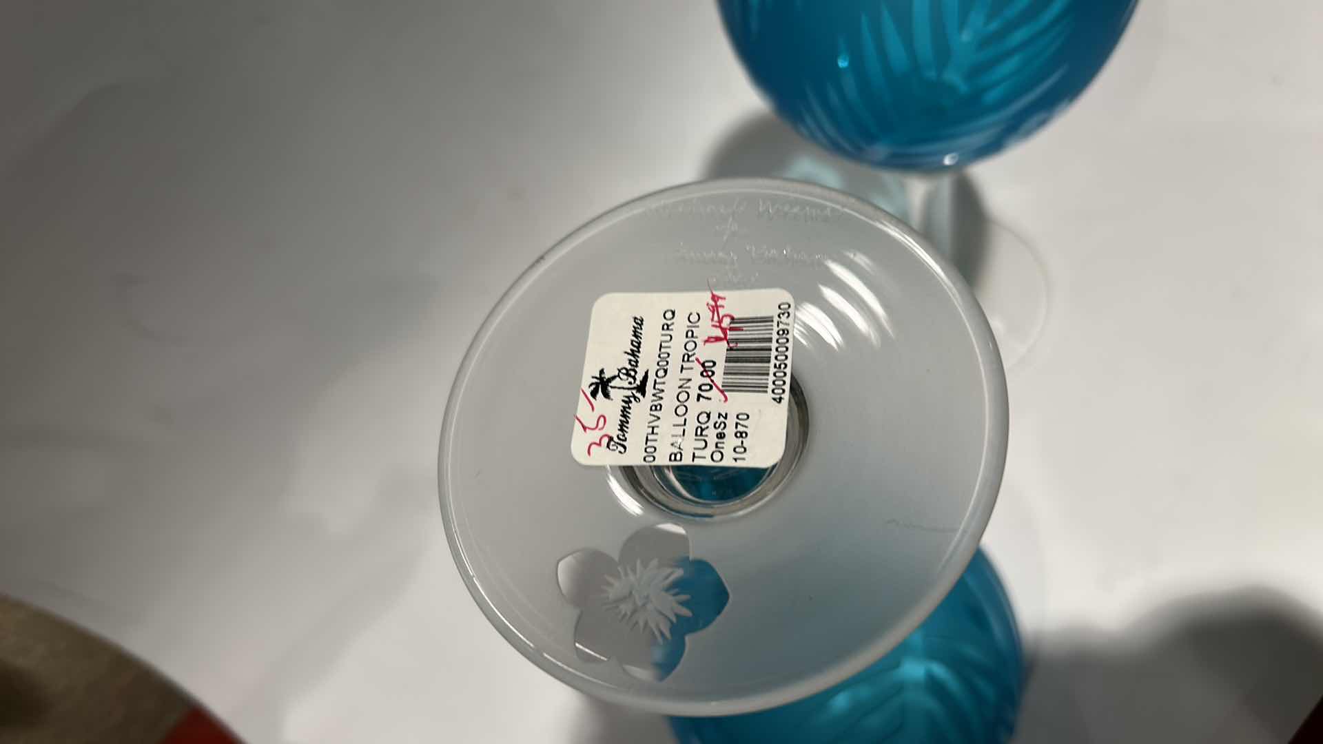 Photo 1 of 2 PC TOMMY BAHAMAS GLASS WARE