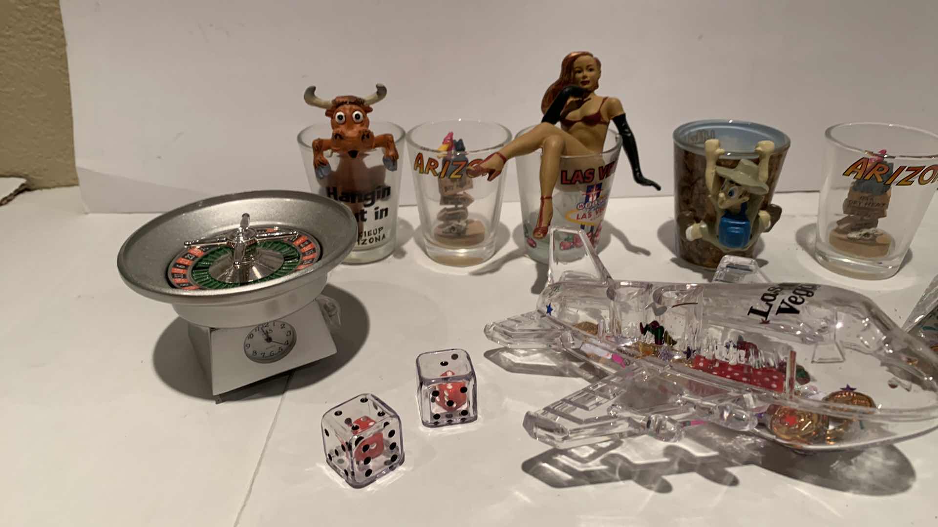 Photo 1 of 5 SHOT GLASSES AND LAS VEGAS ITEMS