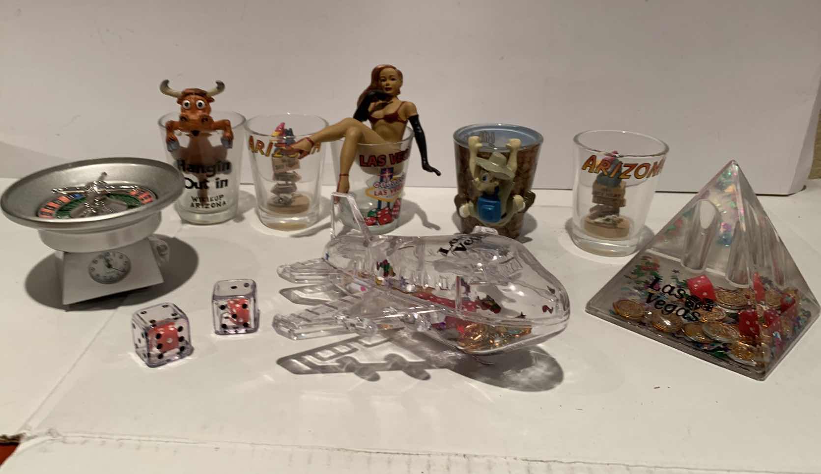 Photo 1 of 5 SHOT GLASSES AND LAS VEGAS ITEMS