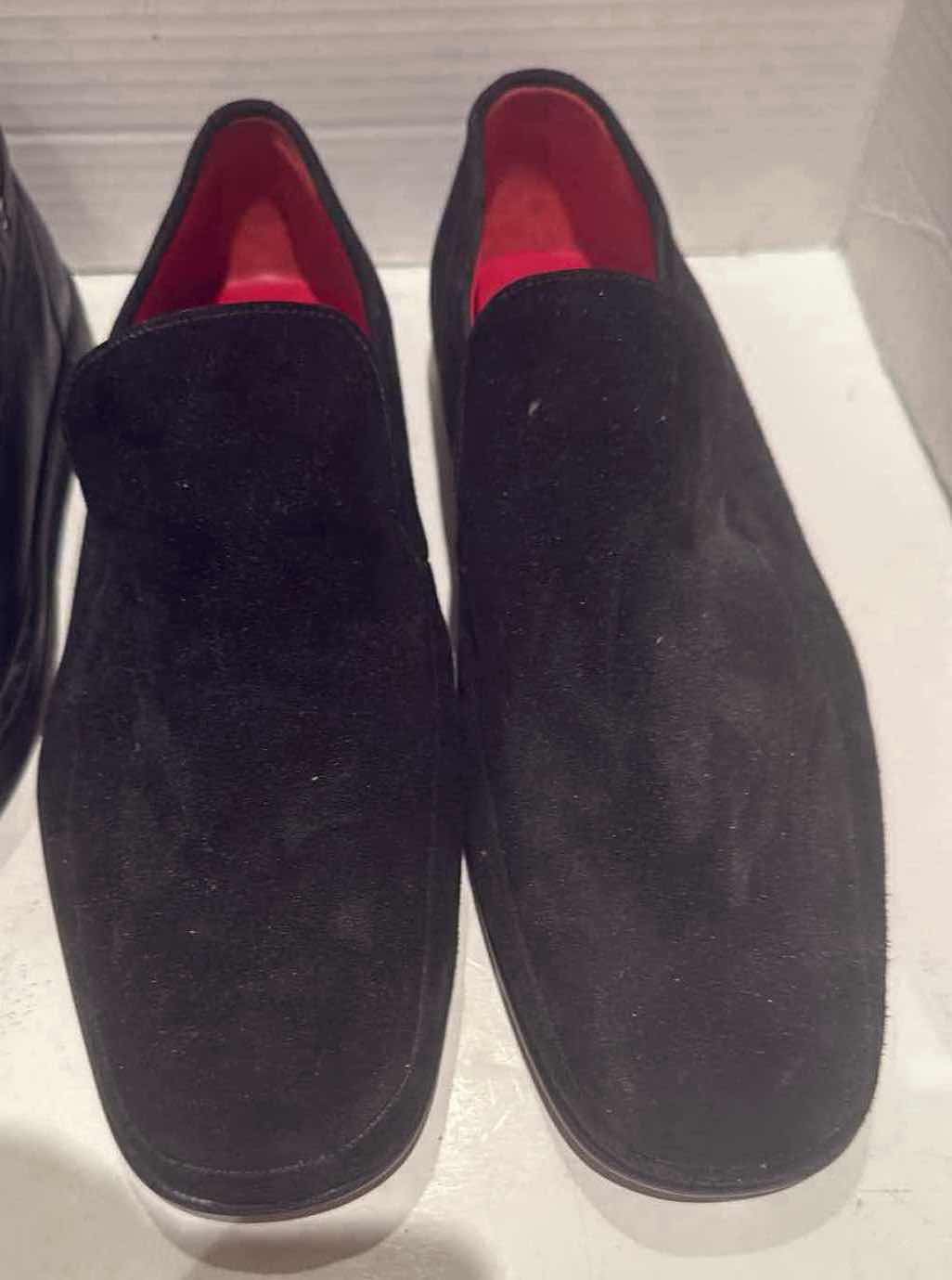 Photo 1 of 2-PAIRS BALLY DESIGNER MEN’S BLACK LOAFER SHOES (SIZE 9.5, 10)