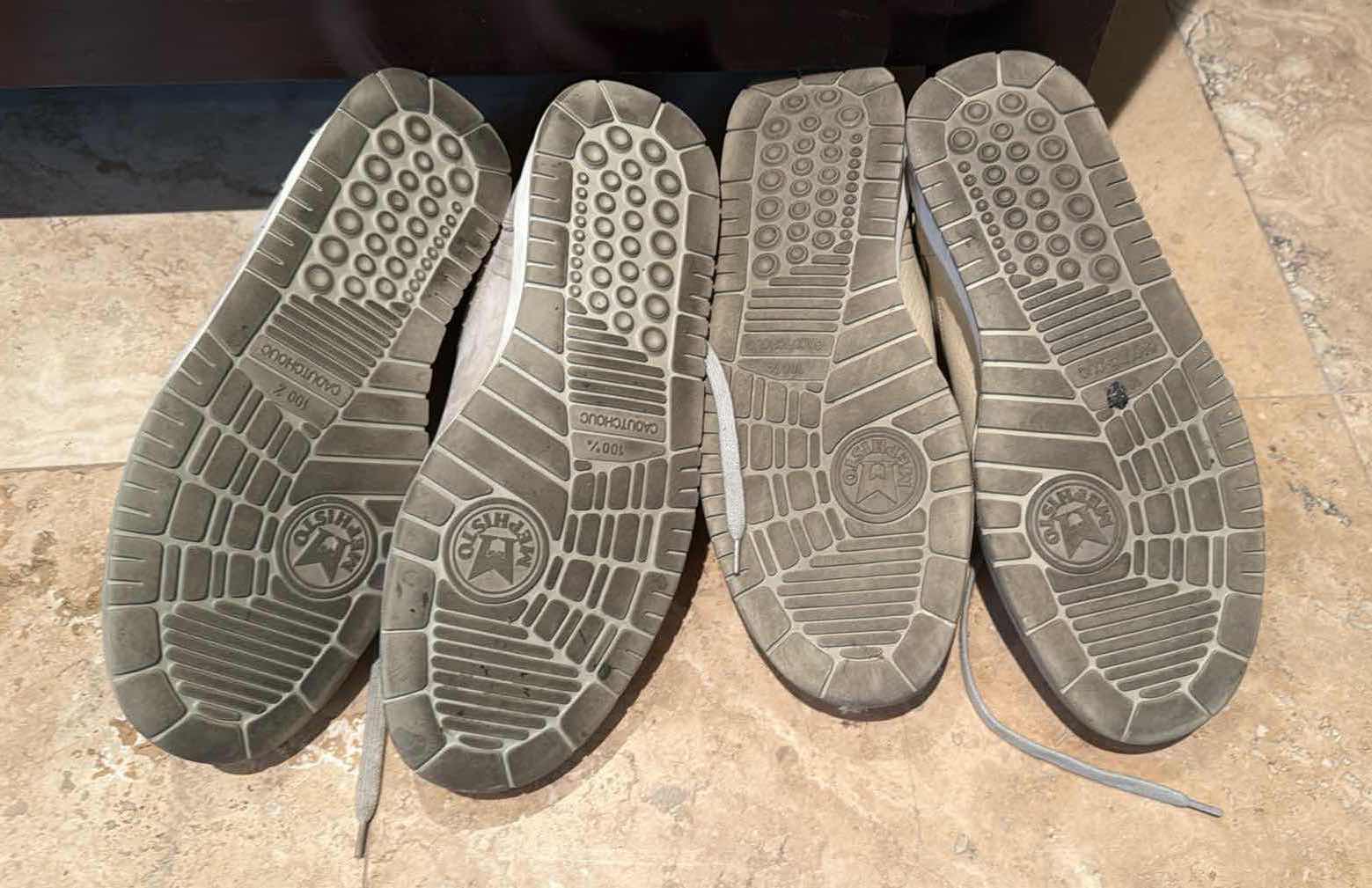 Photo 1 of 2-PAIRS MEN’S MEPHISTO RUNNING SHOES (SIZE 9.5)