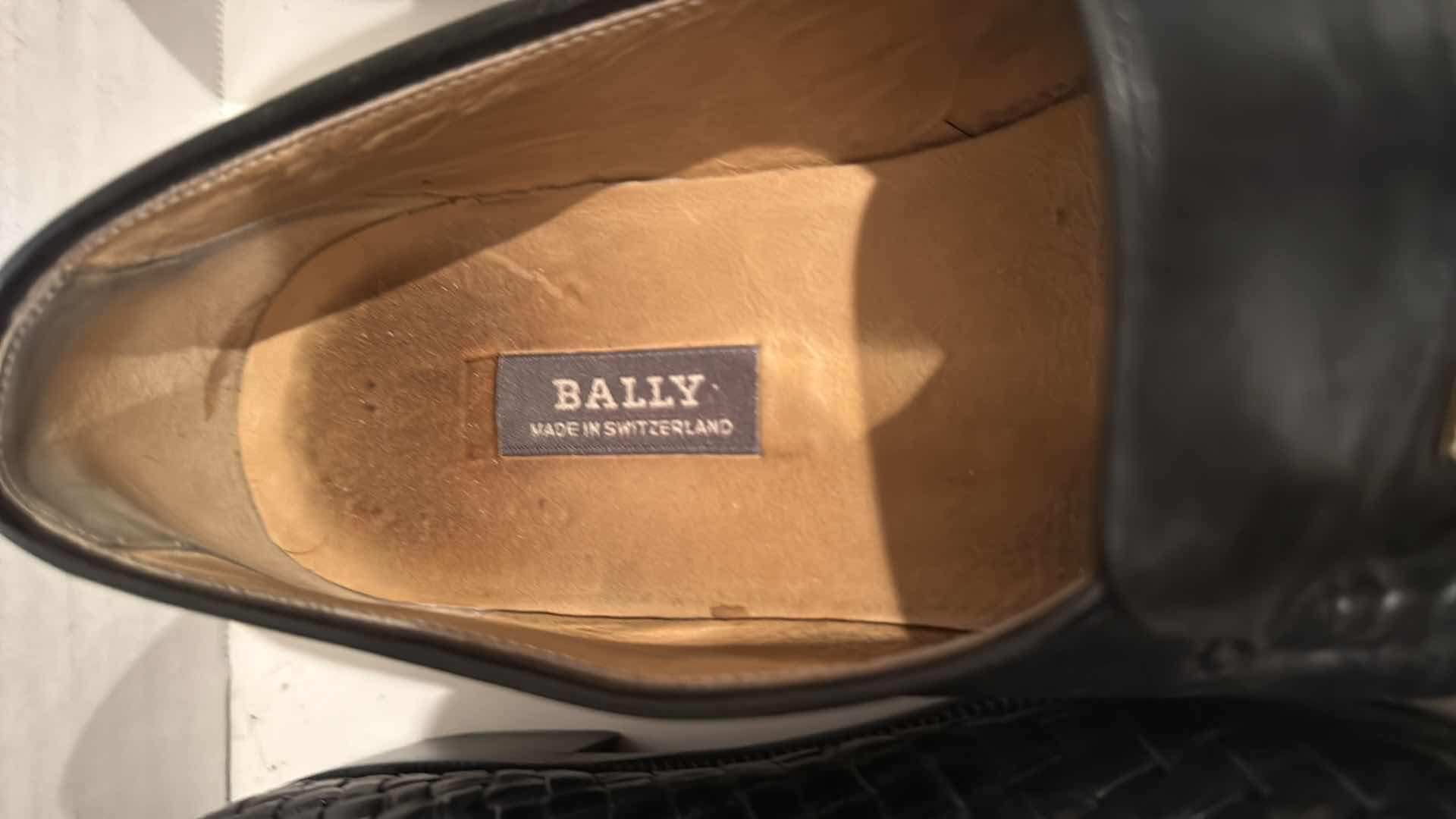 Photo 1 of 2-PAIRS MEN’S BALLY DESIGNER LOAFER SHOES (SIZE 10)