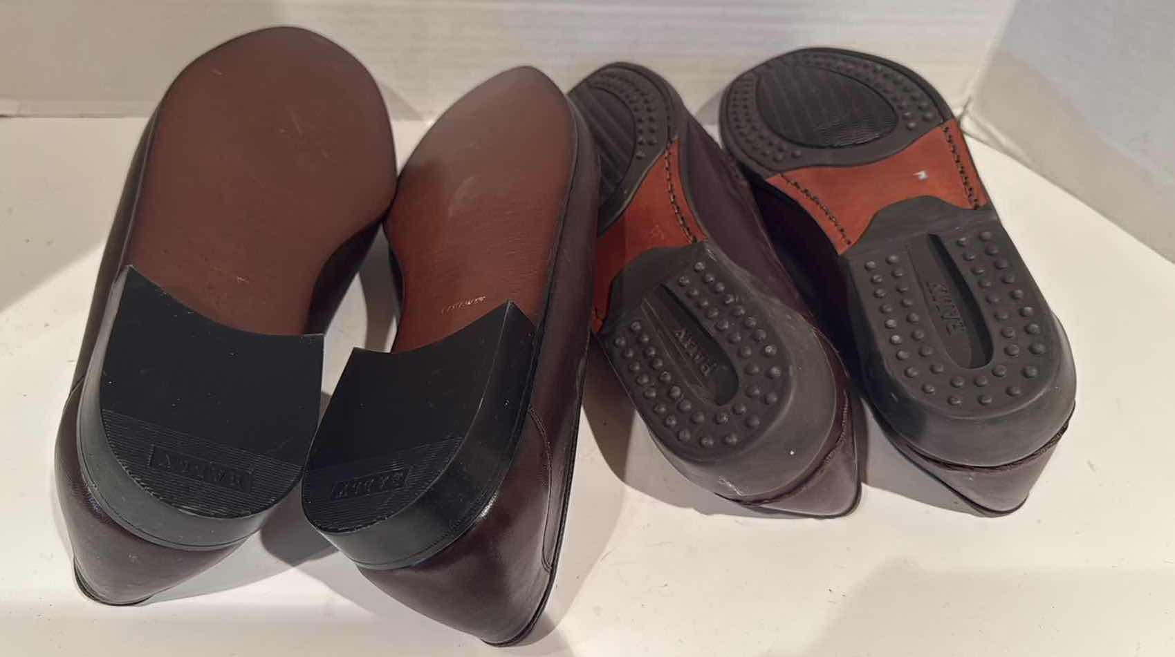 Photo 1 of 2-PAIRS MEN’S BALLY DESIGNER LOAFER SHOES (SIZE 10)