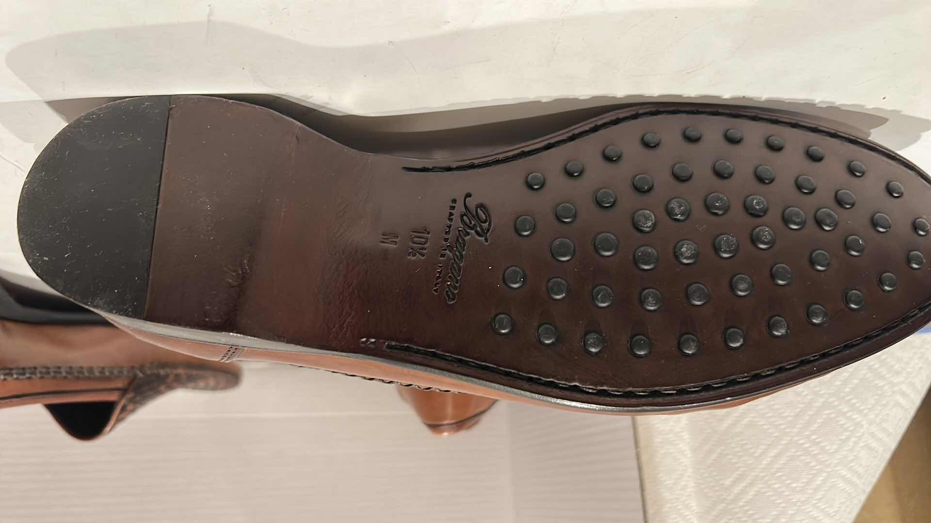 Photo 1 of 2 PAIRS-DESIGNER BRAGANO ITALIAN CRAFTED MEN'S LOAFERS SHOES (SIZE 10.5)