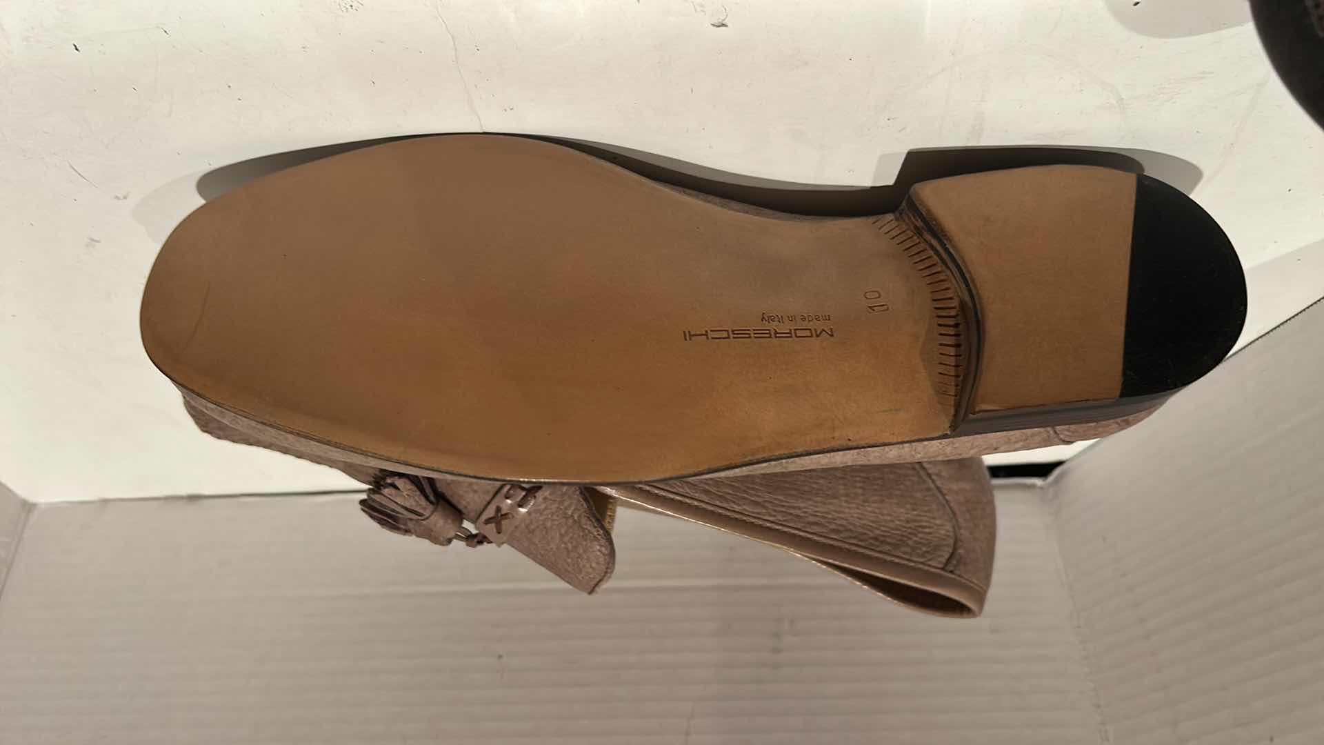 Photo 1 of 5 PAIRS MORESCHI ITALIAN CRAFTED LEATHER MEN’S LOAFERS, SIZE 9.5 TO 11.