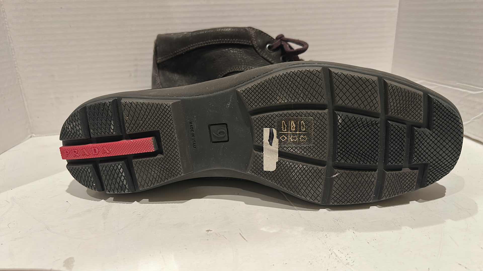 Photo 1 of 2 PAIRS-PRADA DESIGNER MEN'S SHOES (SIZE 9)