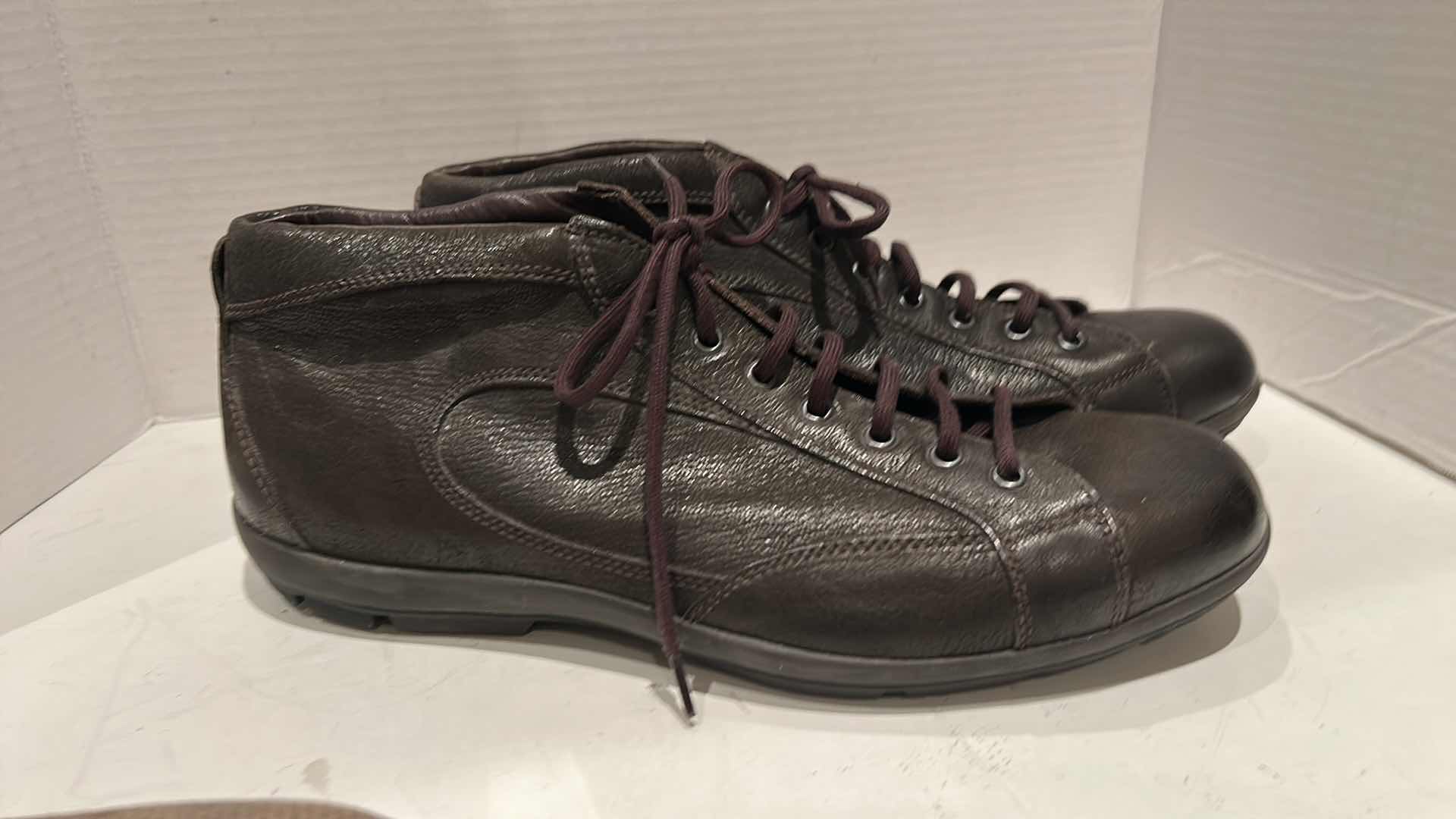 Photo 1 of 2 PAIRS-PRADA DESIGNER MEN'S SHOES (SIZE 9)