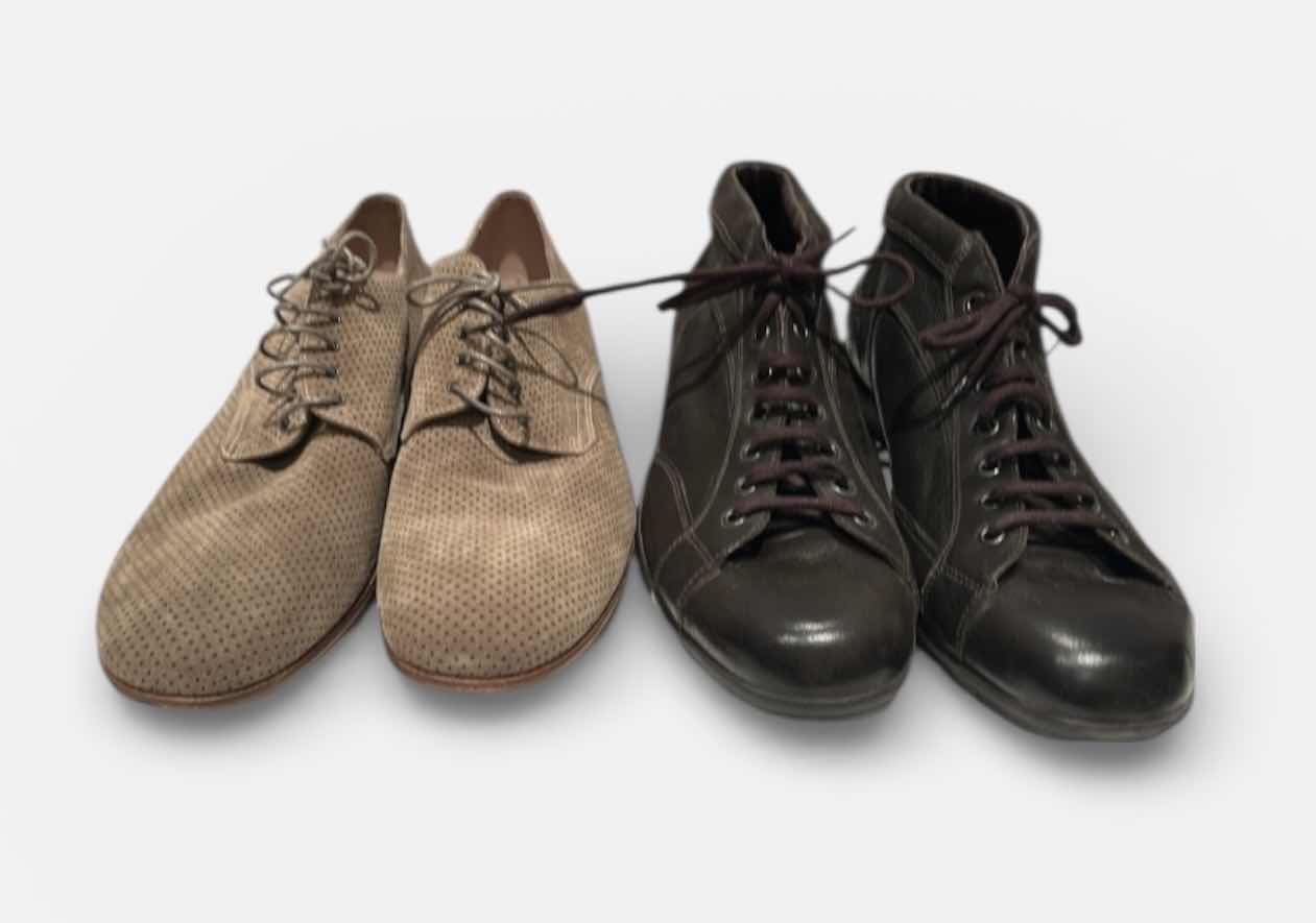 Photo 1 of 2 PAIRS-PRADA DESIGNER MEN'S SHOES (SIZE 9)