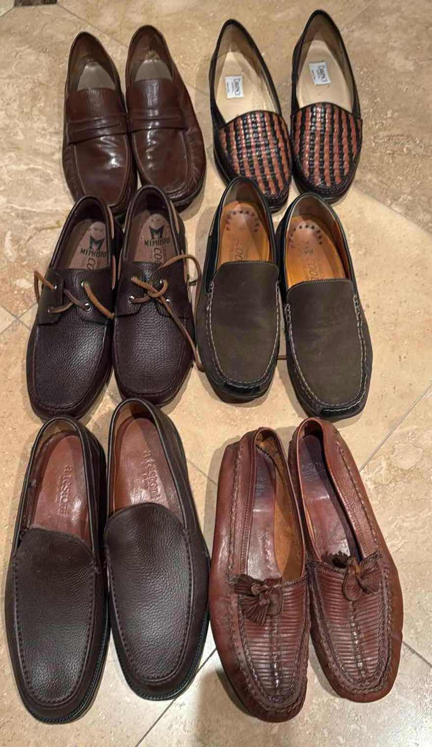 Photo 1 of 6-PAIRS MEN’S DESIGNER SHOES (APPROX. SIZE 9.5-10.5)