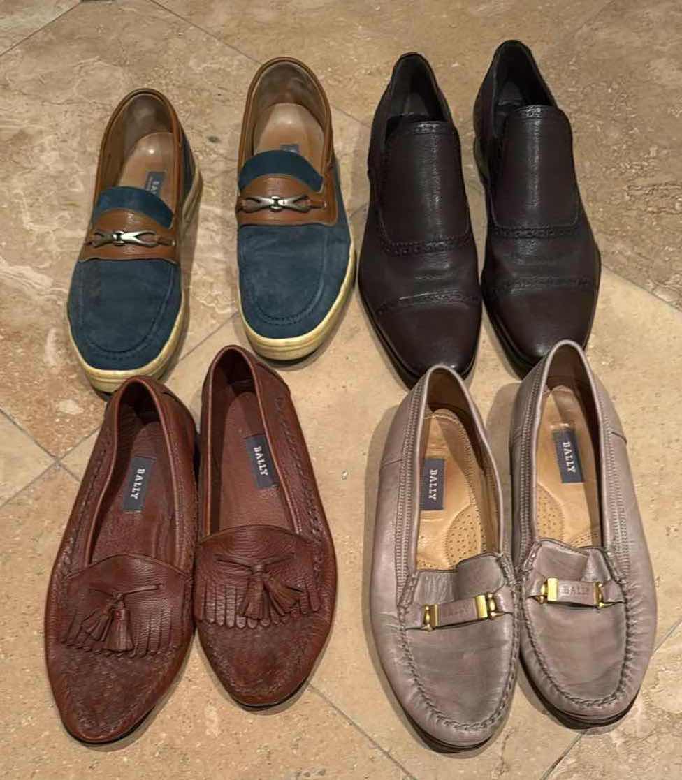 Photo 1 of 4-PAIRS MEN’S DESIGNER LOAFER SHOES (SIZE 10)