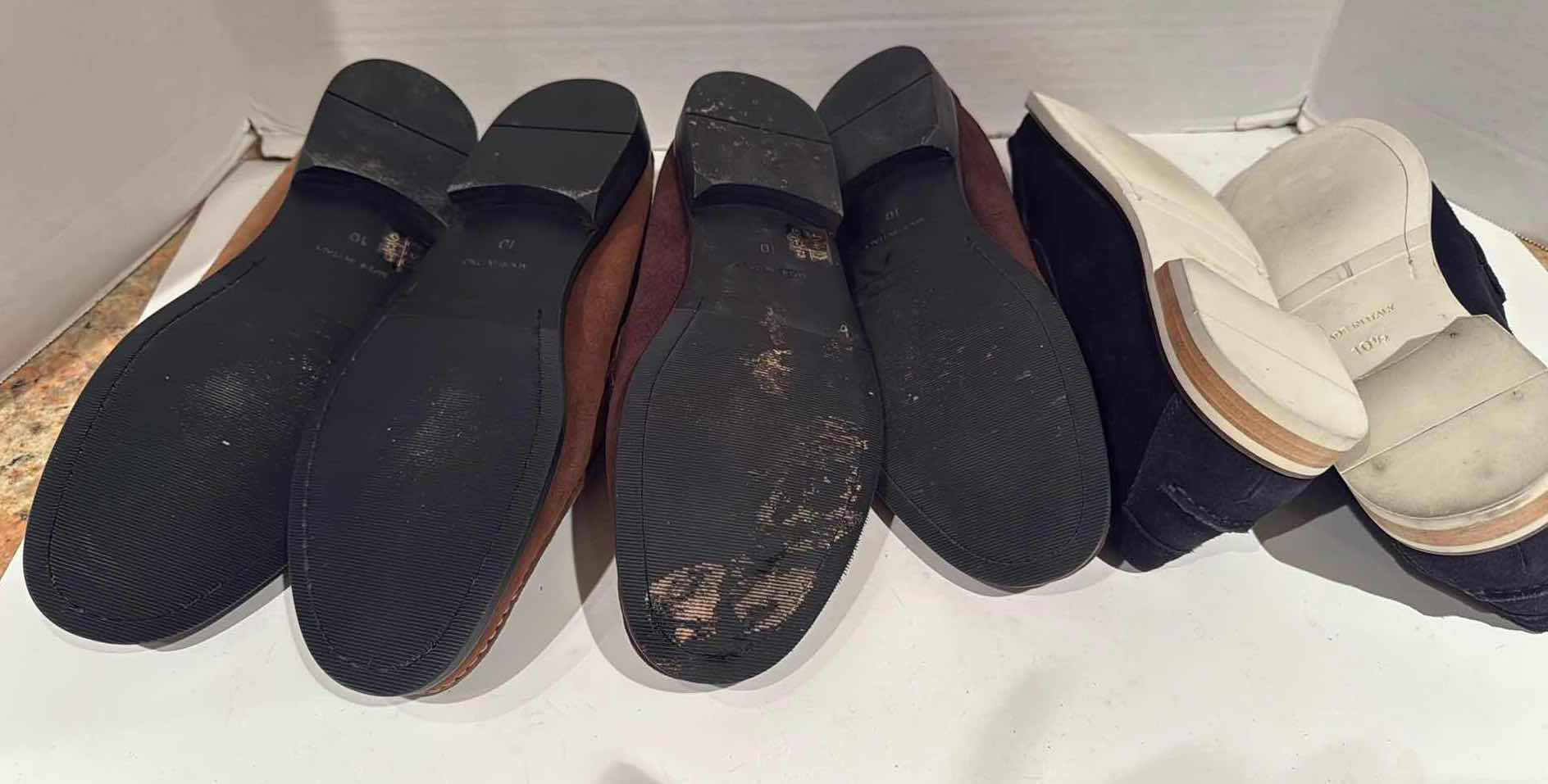 Photo 1 of 3-PAIRS STYLE FIFTH AVENUE MEN’S SUEDE SHOES (SIZE 10)