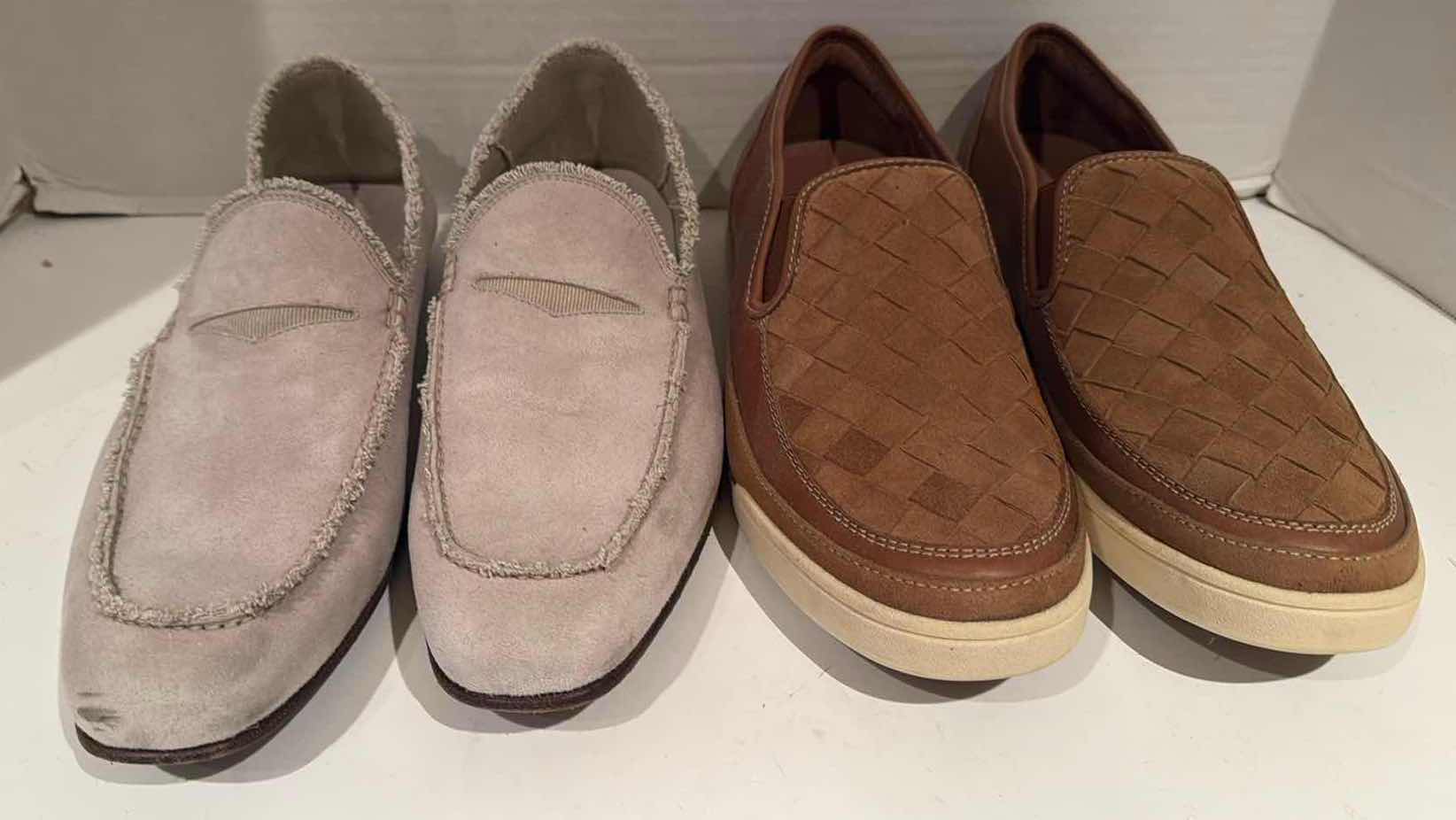 Photo 1 of 2-PAIRS DONALD J PLINER MEN’S DESIGNER LOAFER SHOES (SIZE 10.5)