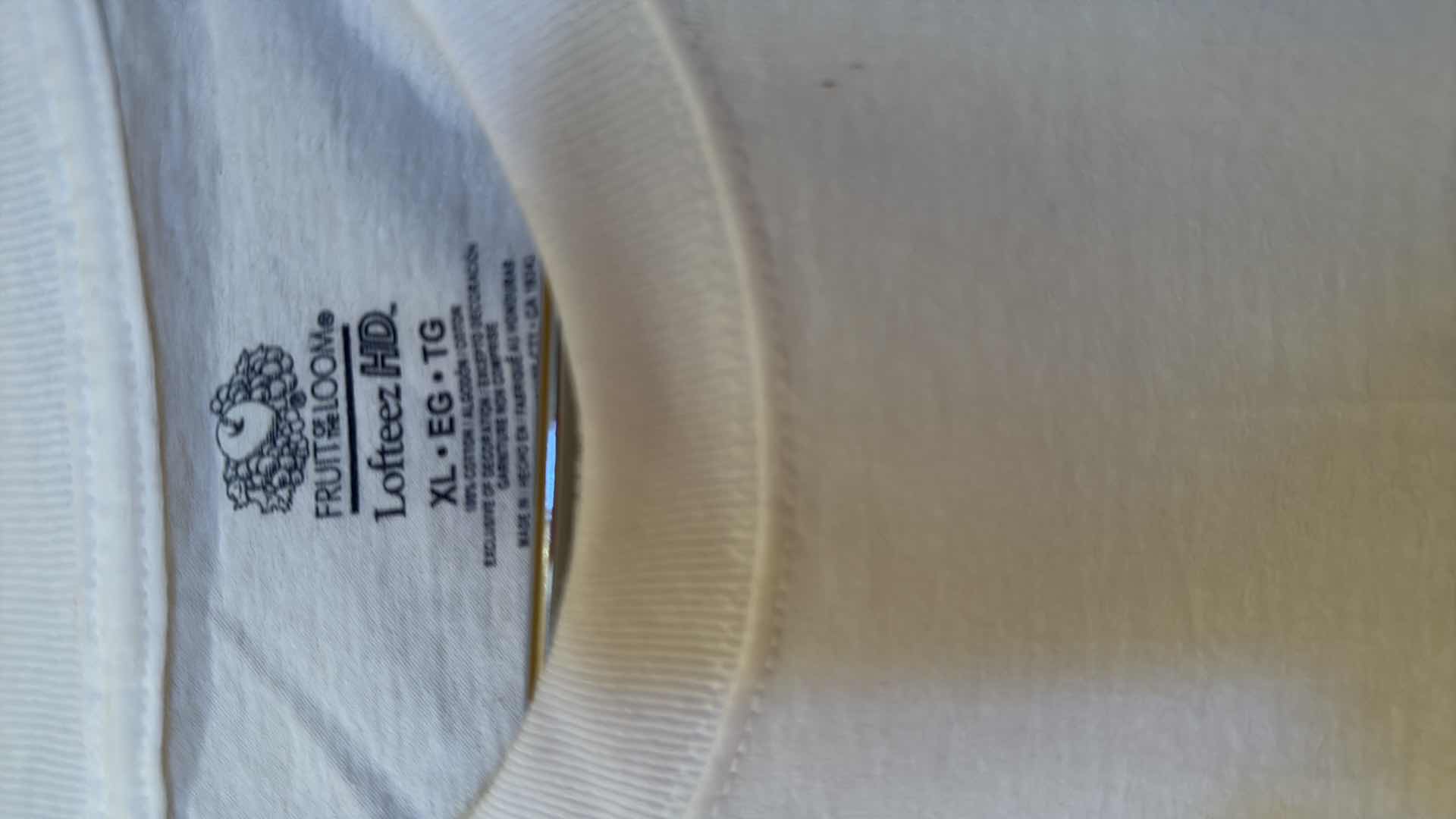Photo 1 of 10-BRAND NEW WHITE “FRUIT OF THE LOOM” XL T-SHIRTS