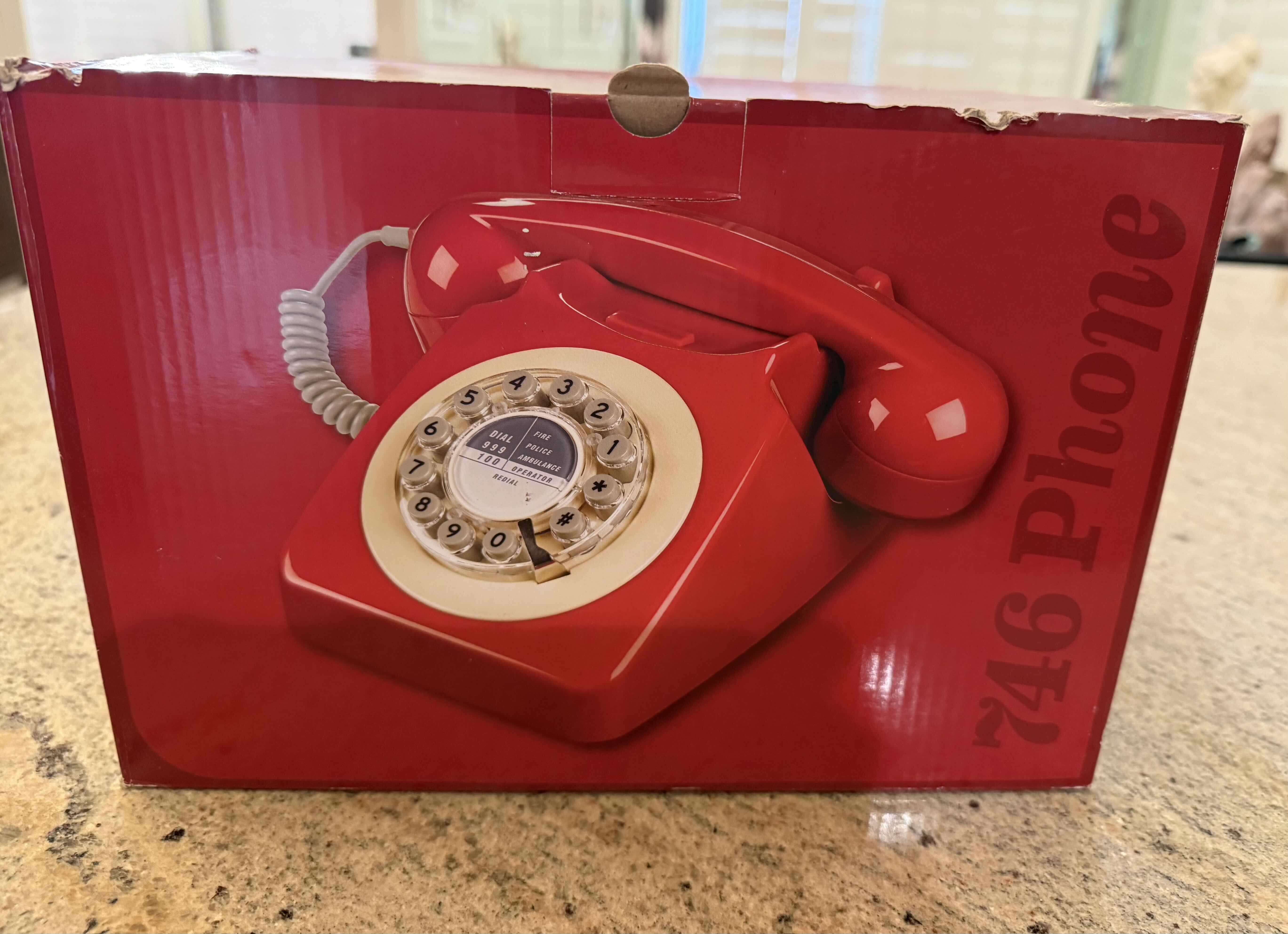 Photo 1 of NEW 1960’s RED CLASSIC PHONE