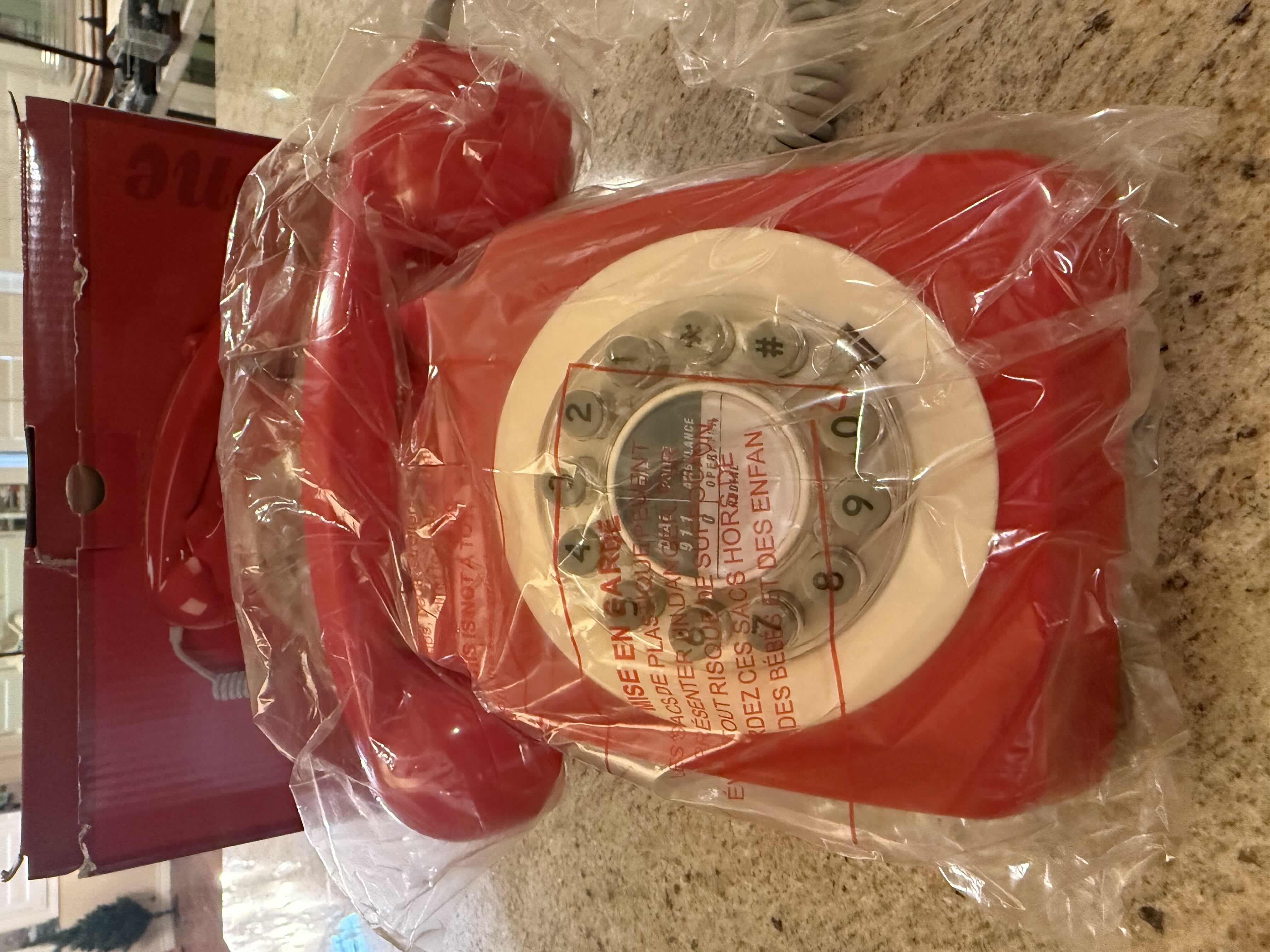 Photo 1 of NEW 1960’s RED CLASSIC PHONE