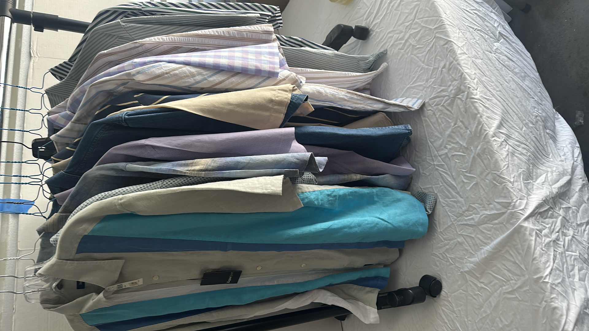 Photo 1 of MENS SHORT SLEEVE DRESS SHIRTS-SIZE L-XL