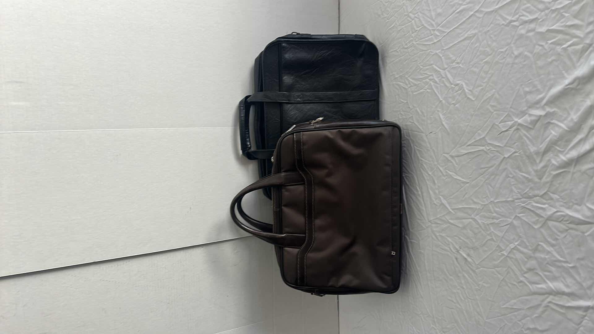 Photo 1 of 2-BROWN & BLACK LEATHER TRAVEL COMPUTER BAGS