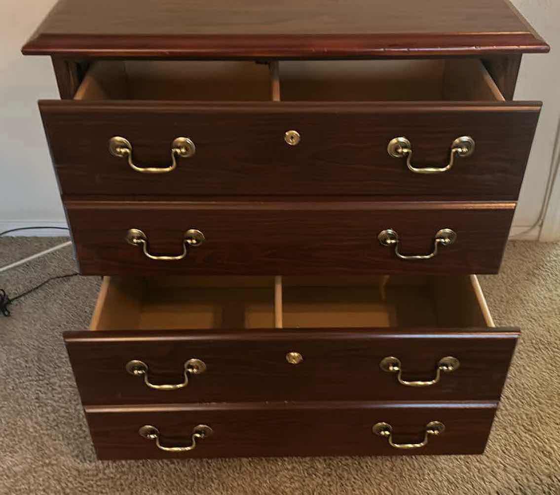 Photo 1 of WALNUT 2 DRAWER FILING CABINET 30” X 20” H 31”