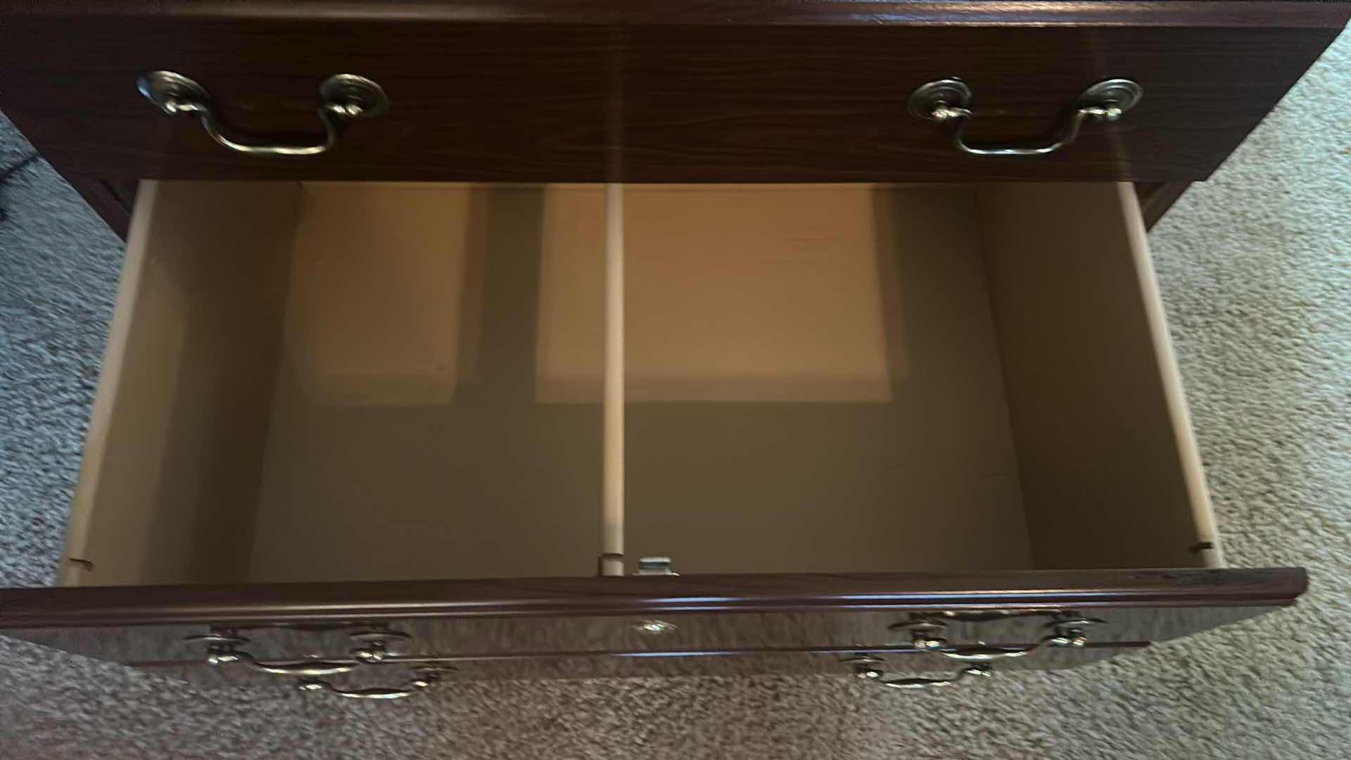 Photo 1 of WALNUT 2 DRAWER FILING CABINET 30” X 20” H 31”