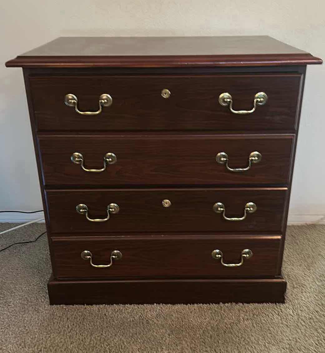 Photo 1 of WALNUT 2 DRAWER FILING CABINET 30” X 20” H 31”