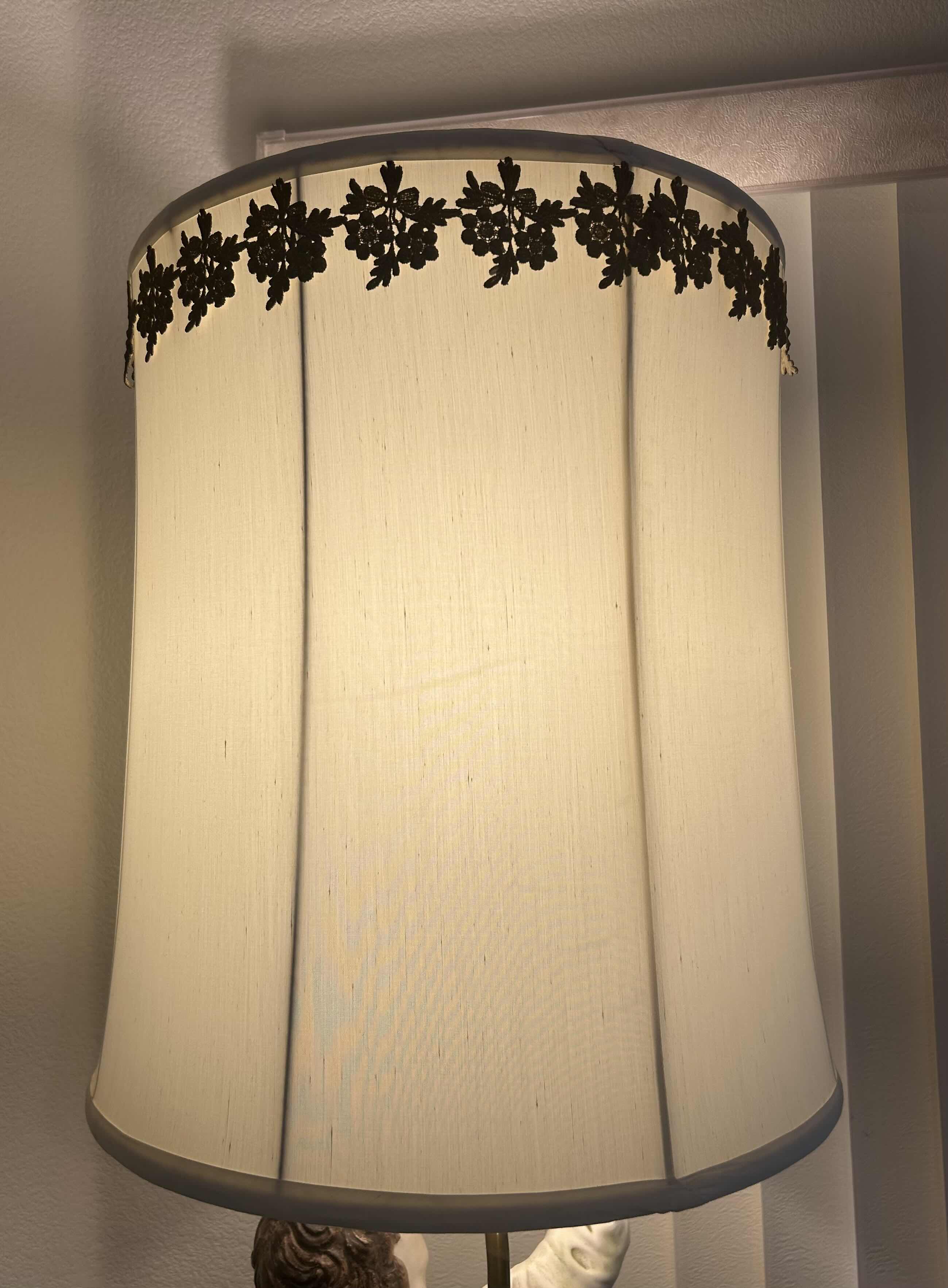 Photo 1 of RARE 1964 AZZOLIN BROTHERS CAPODIMONTE MID CENTURY LAMP
H 45” 