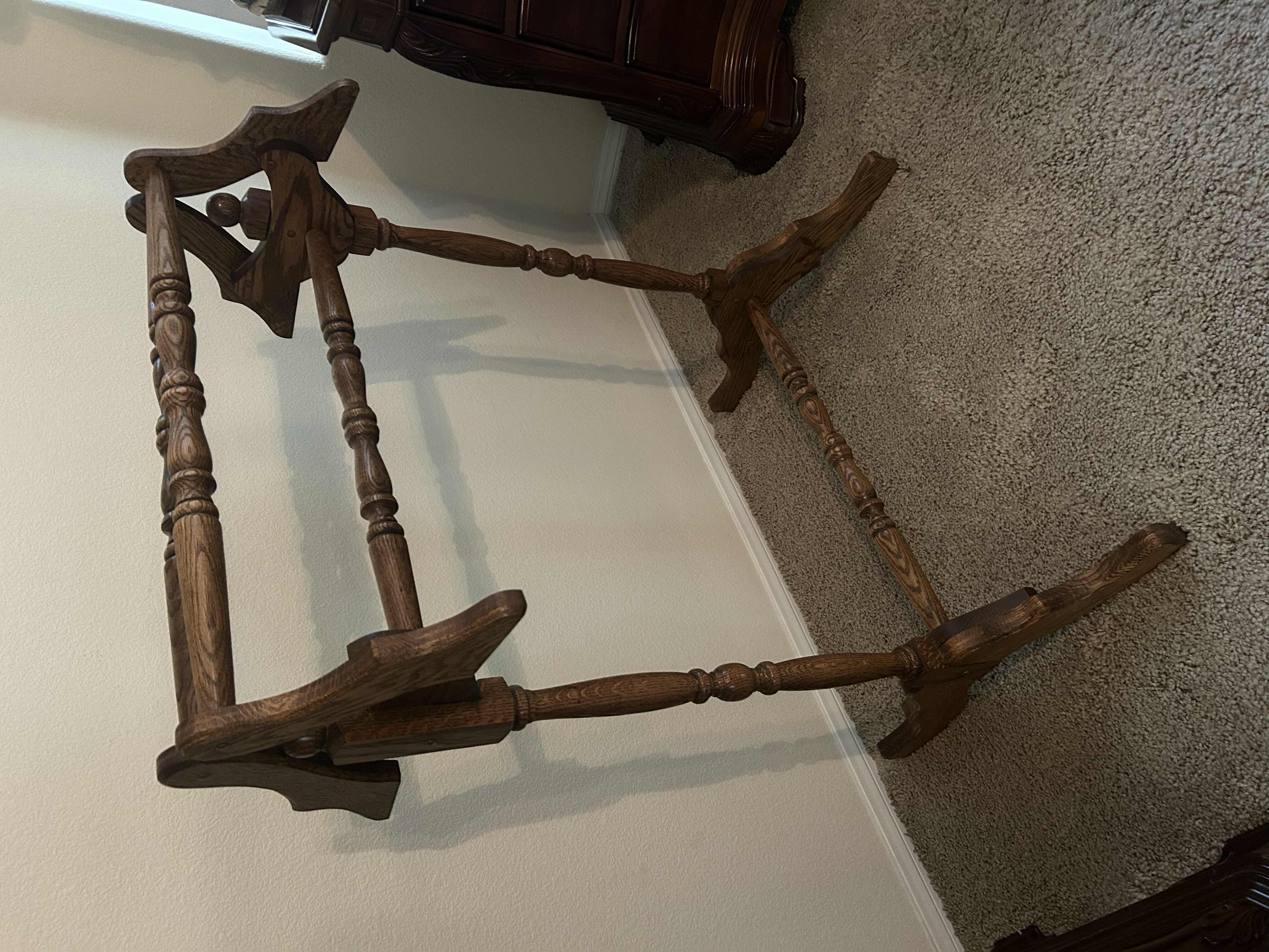 Photo 1 of VINTAGE WOOD TRADITIONAL QUILT RACK 