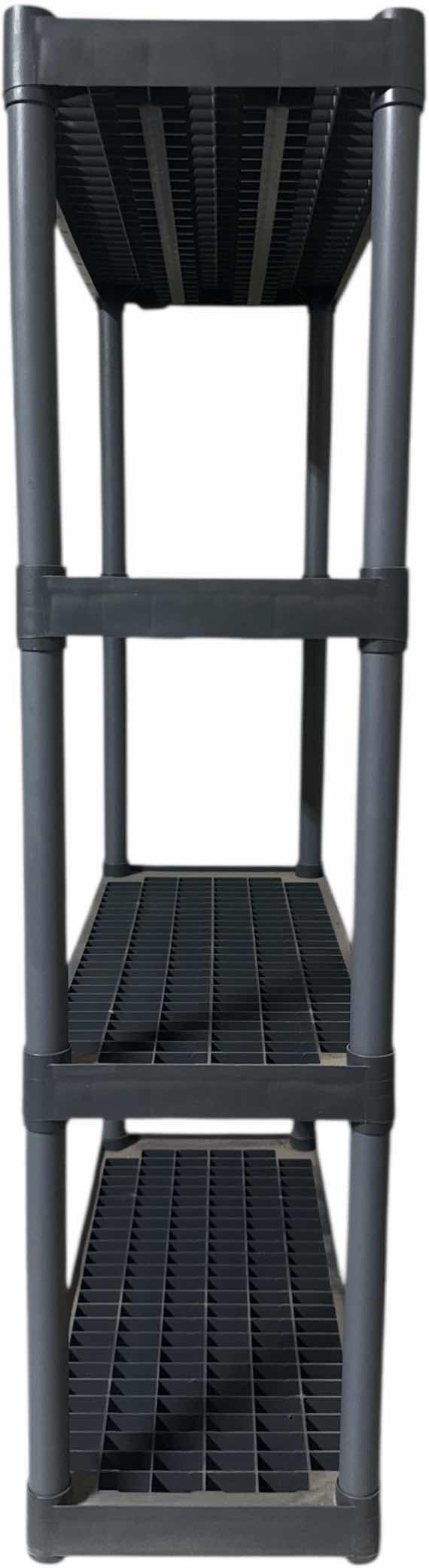 Photo 1 of PLANO 4 TIER HEAVY DUTY SHELF, GREY 

33” X 14” X H56”