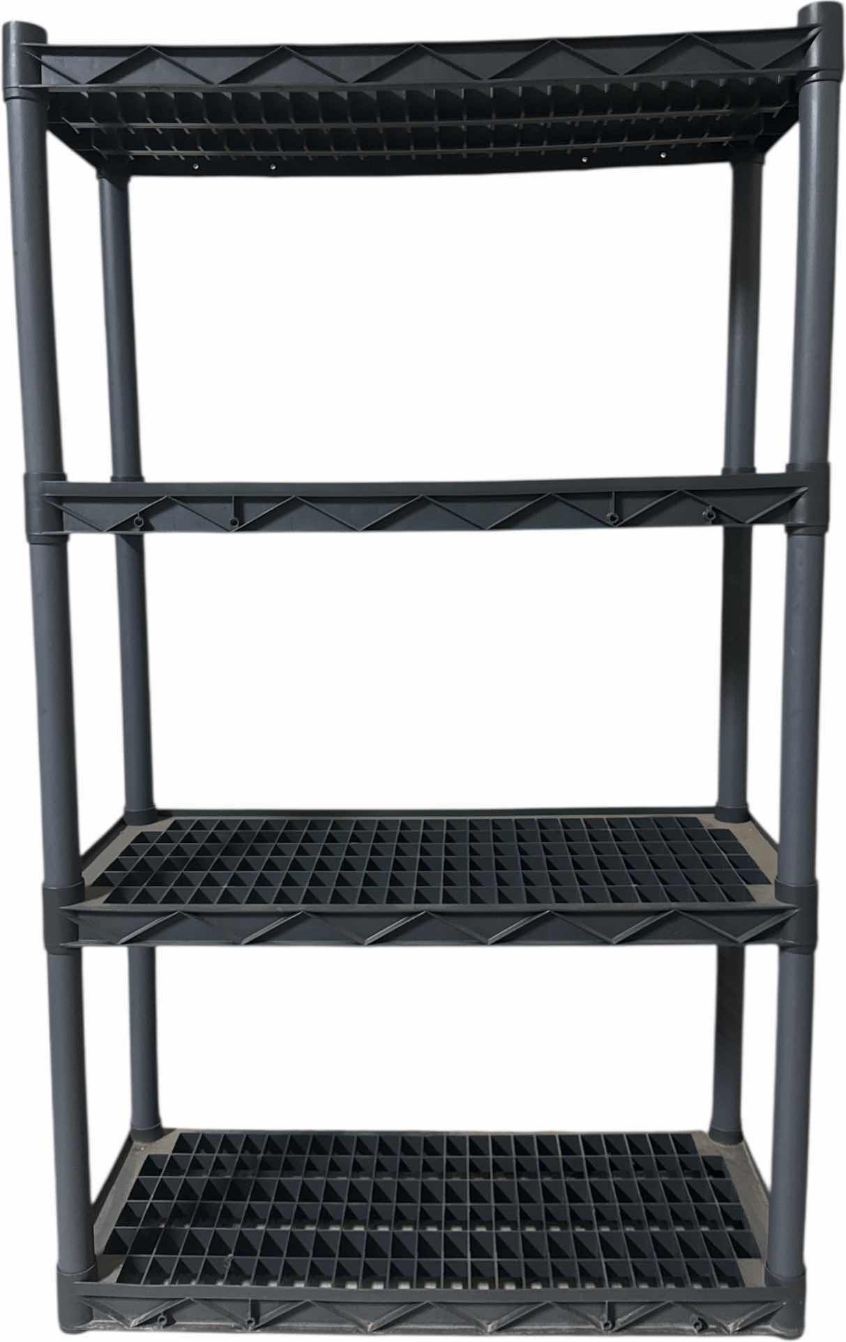 Photo 1 of PLANO 4 TIER HEAVY DUTY SHELF, GREY 

33” X 14” X H56”