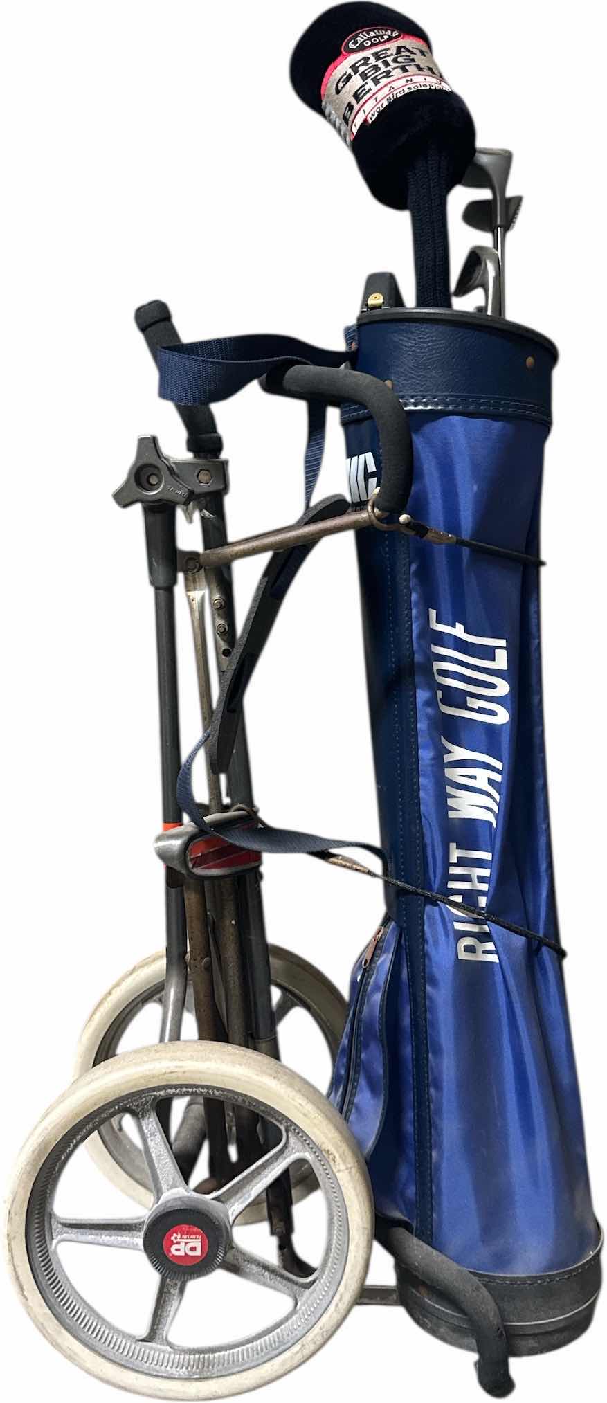 Photo 1 of GOLF CLUBS GOLF BAG AND CART 
H48”