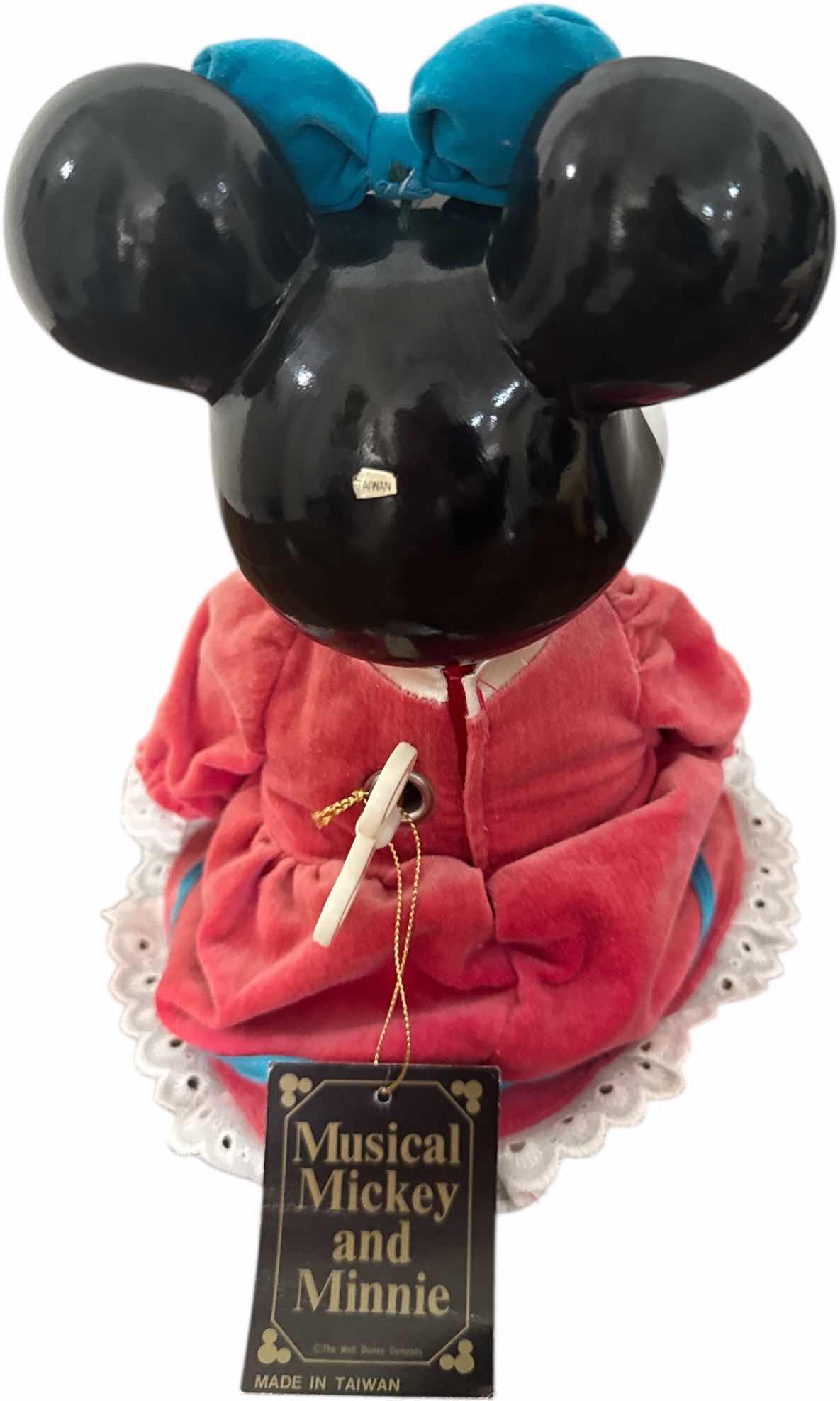 Photo 1 of VINTAGE PORCELAIN MINNIE MOUSE WIND UP MUSIC DOLL 

H9”