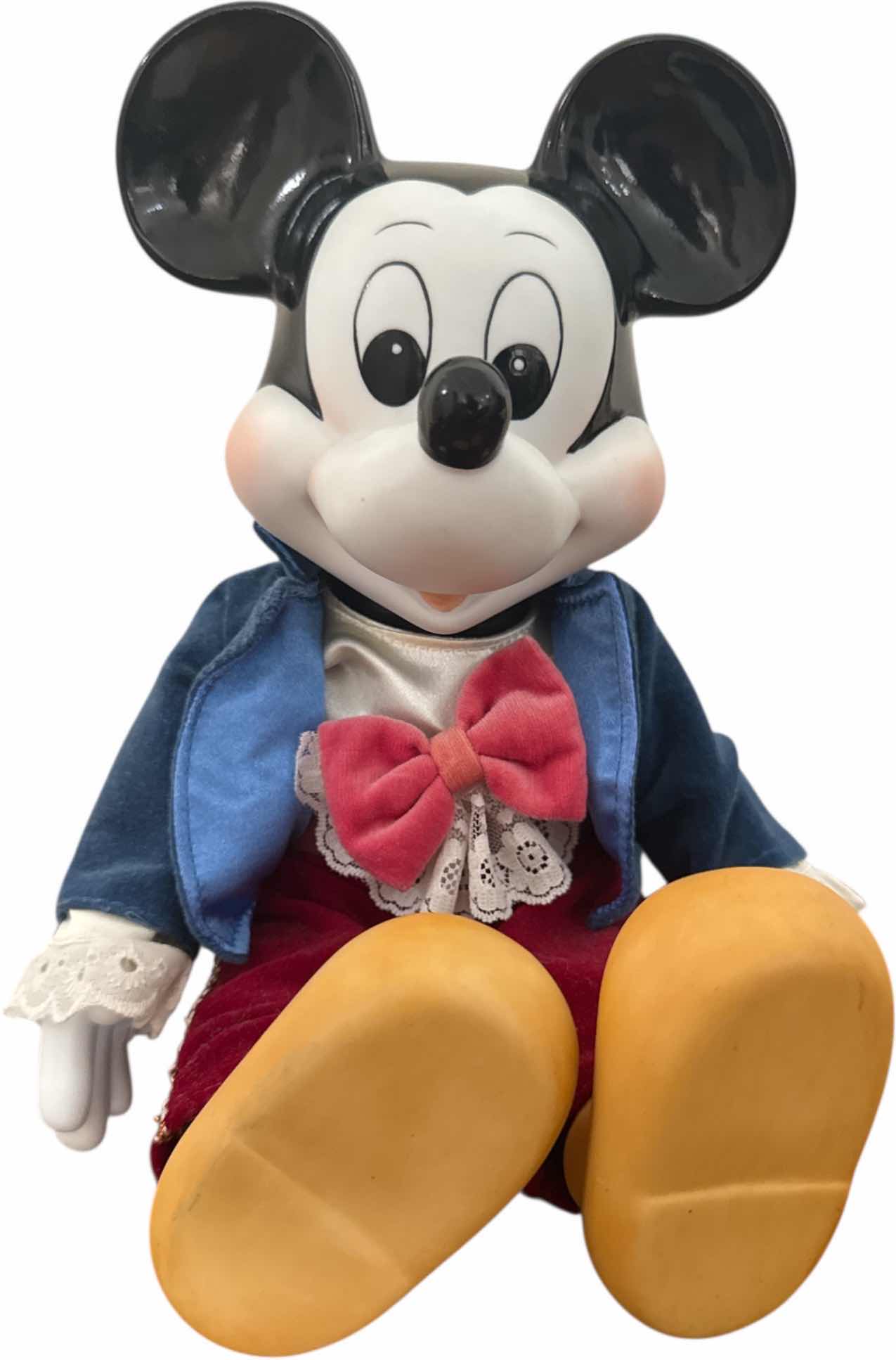 Photo 1 of VINTAGE PORCELAIN MICKEY MOUCE WIND UP MUSIC DOLL

H9”