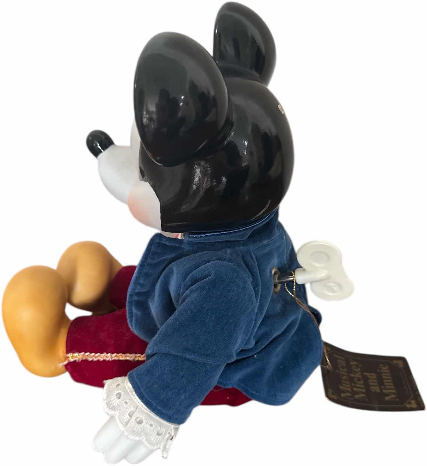 Photo 1 of VINTAGE PORCELAIN MICKEY MOUCE WIND UP MUSIC DOLL

H9”