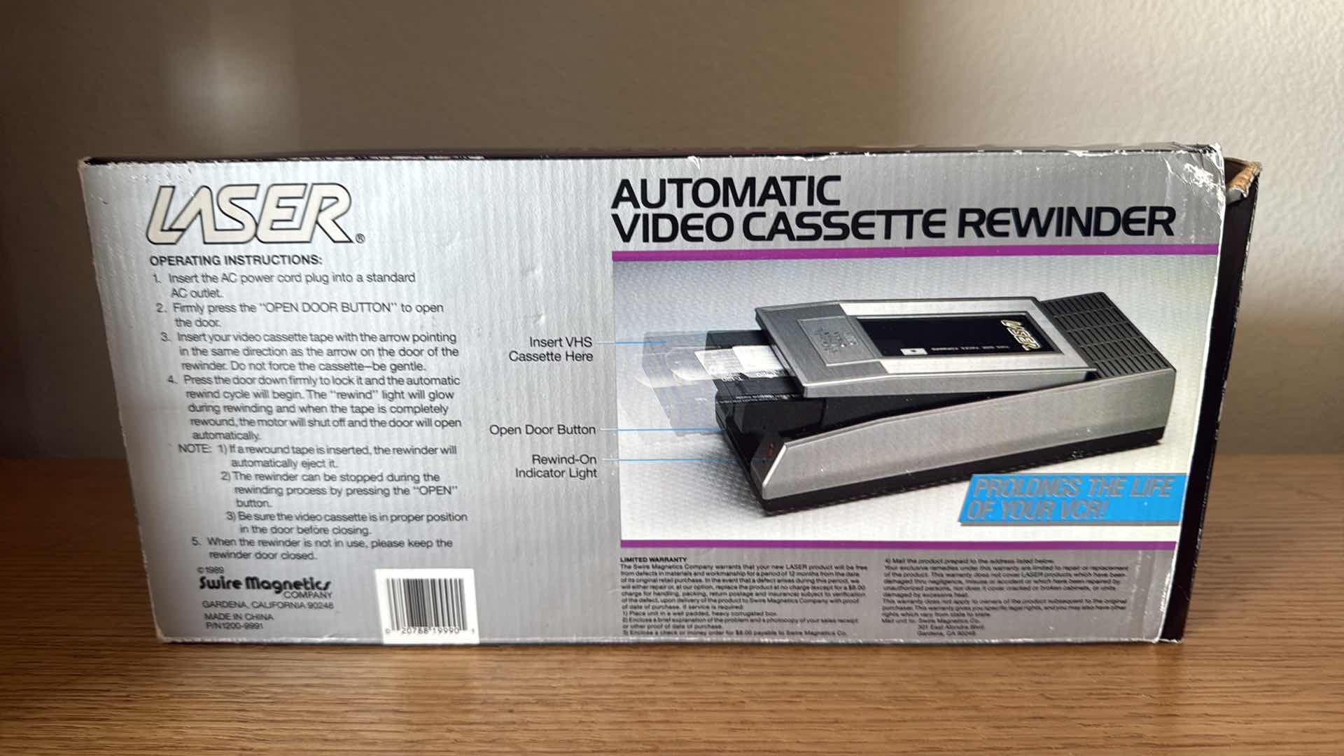 Photo 1 of NIB LASER AUTOMATIC VIDEO CASSETTE REWINDER