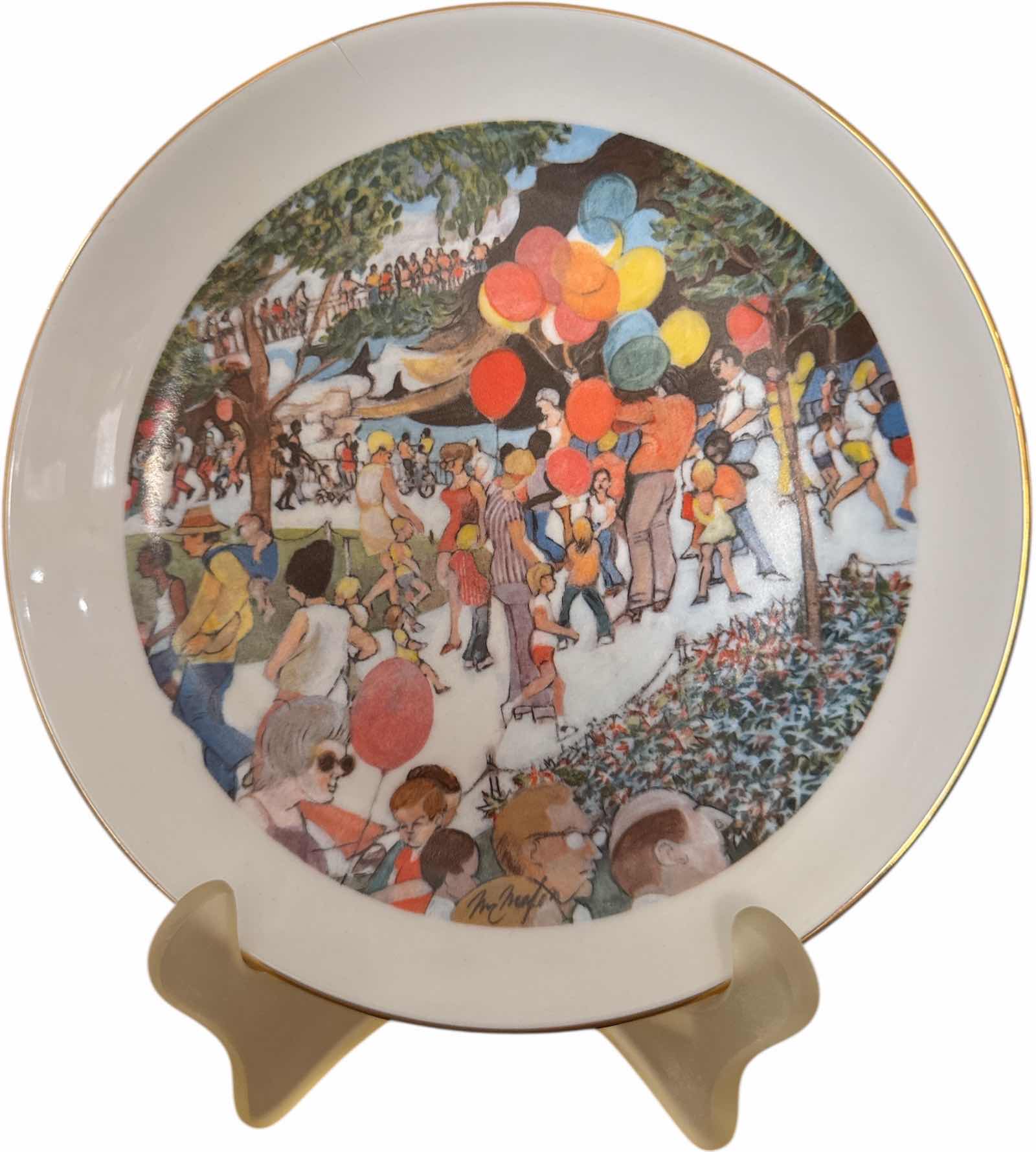 Photo 1 of VINTAGE 1973 LIMITED EDITION CHICAGO COLLECTION SUNDAY AT THE LINCOLN PARK ZOO BY FRANKLIN MCMAHON
D8”
