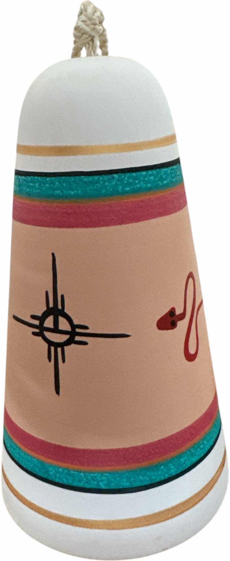 Photo 1 of VINTAGE TESA WINDBELL HAND PAINTED SOUTHWESTERN ORIGINALS

H8”