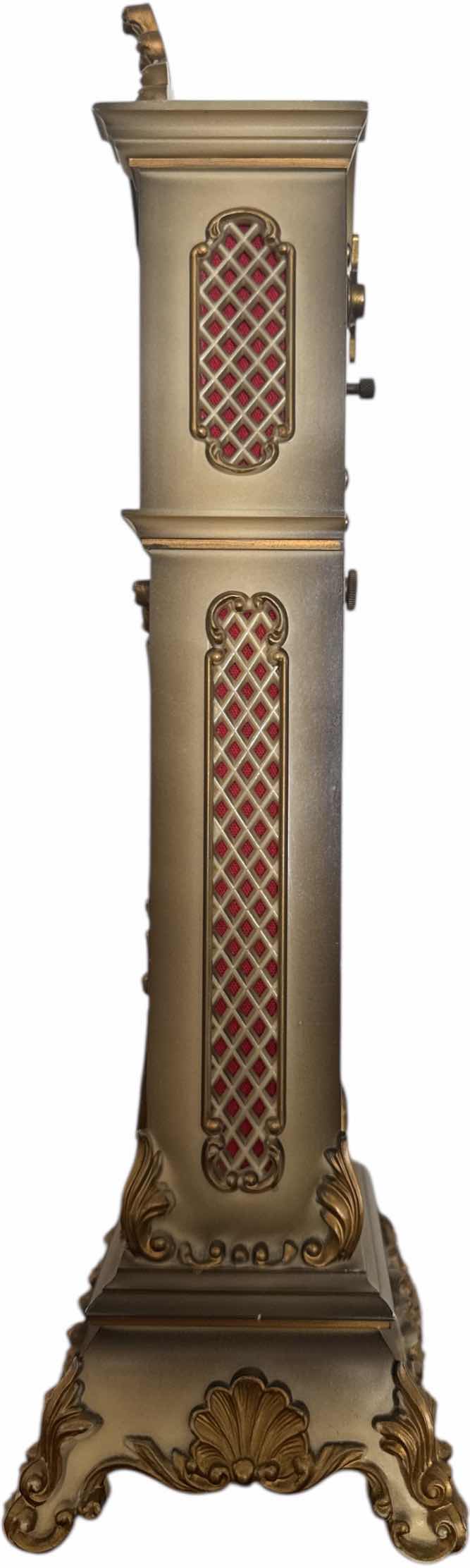Photo 1 of VINTAGE GIOELLERIA FLLI QUIRINO NOLA 1960’S MINIATURE GRANDFATHER CLOCK
H13”