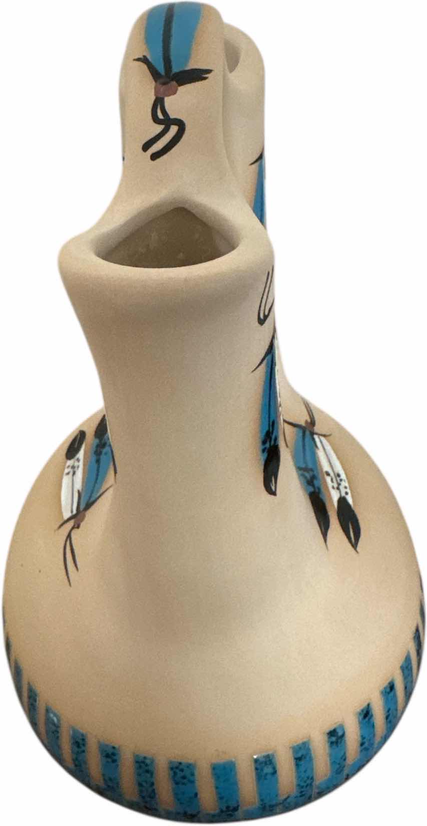 Photo 1 of VINTAGE POTTERY NAVAJO NATIVE AMERICAN WEDDING VASE BY MARILYN 
H12”