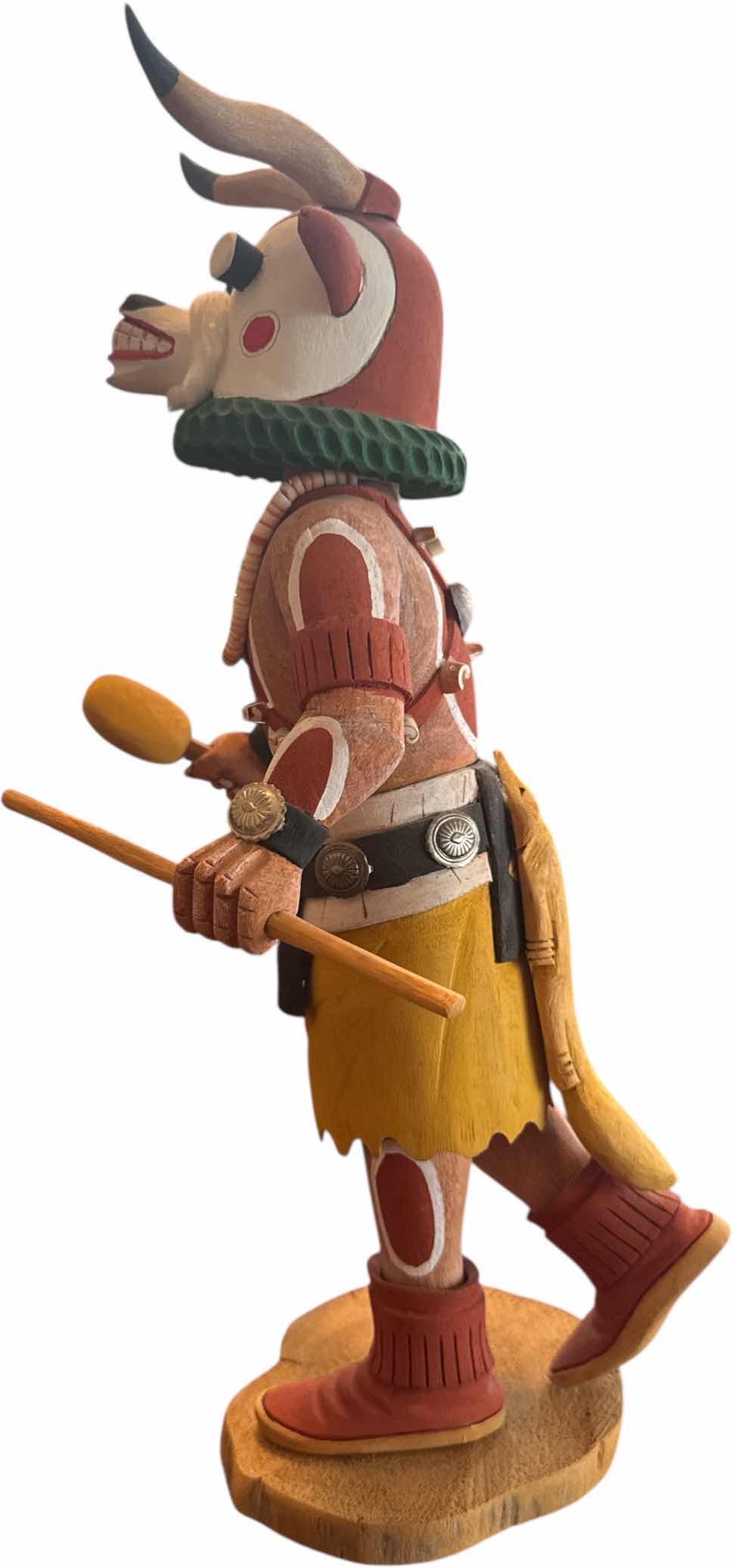 Photo 1 of VINTAGE COW HOPI KACHINA DOLL 
H16”