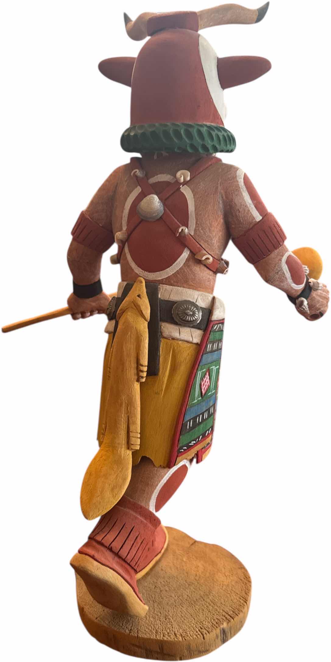 Photo 1 of VINTAGE COW HOPI KACHINA DOLL 
H16”