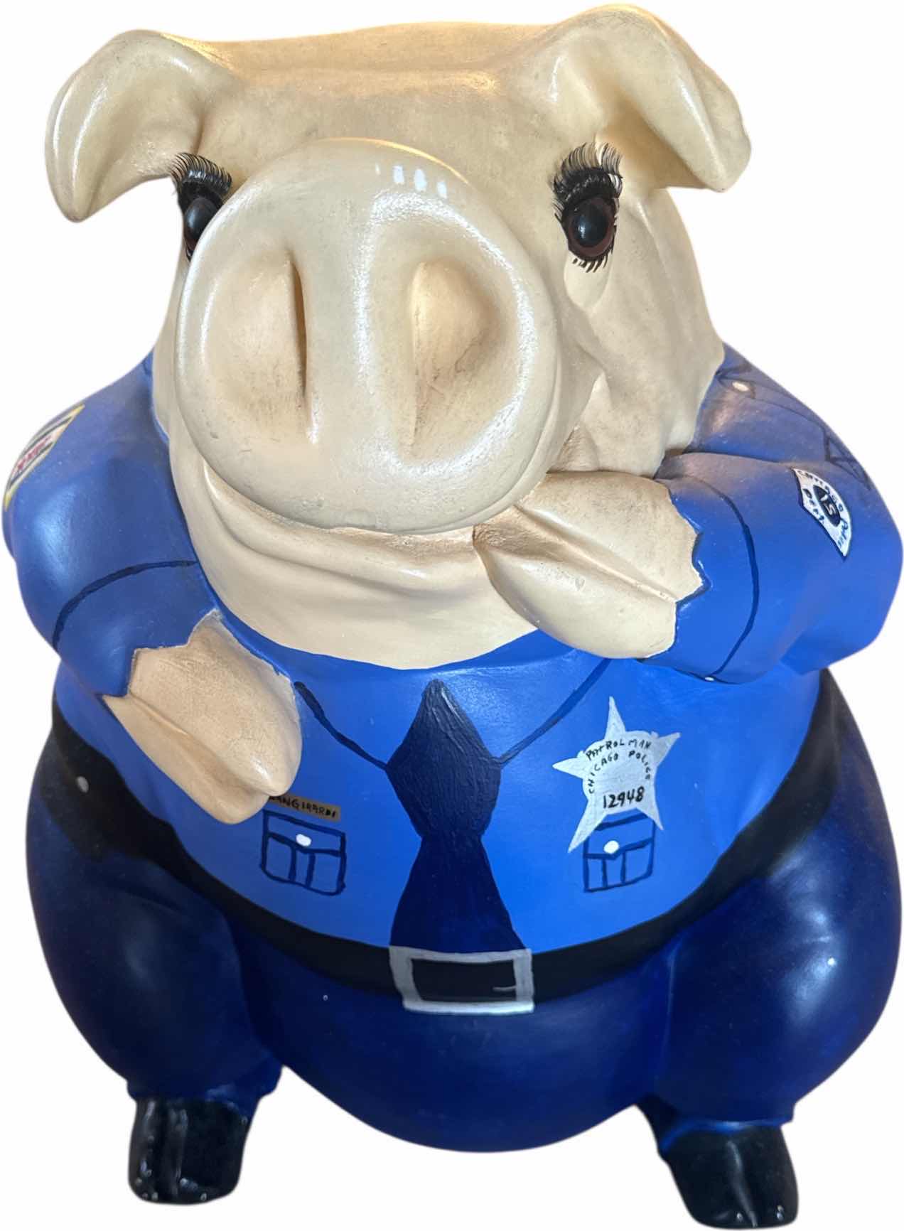 Photo 1 of VINTAGE HAND PAINTED RESIN OFFICER PIGGY BANK
15” X 11” X H22”