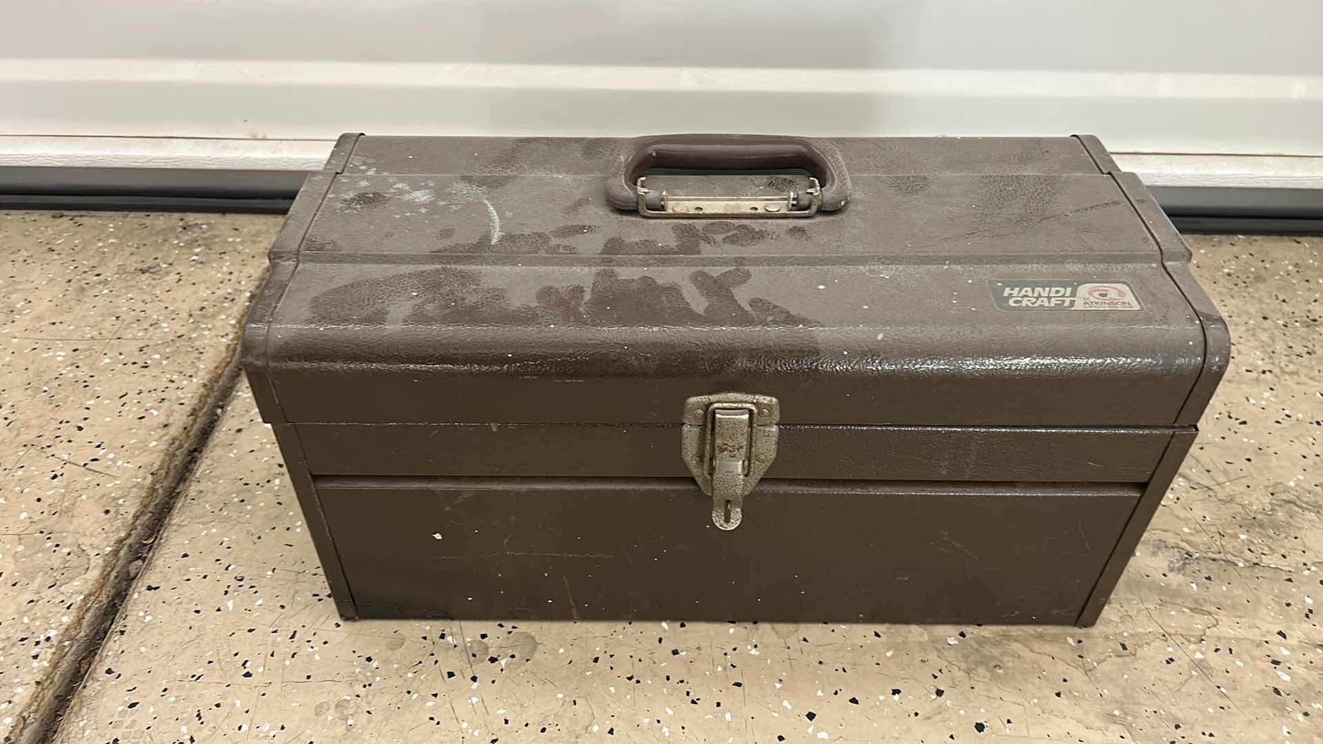 Photo 1 of HANDI CRAFT METAL TOOL BOX WITH CONTENTS