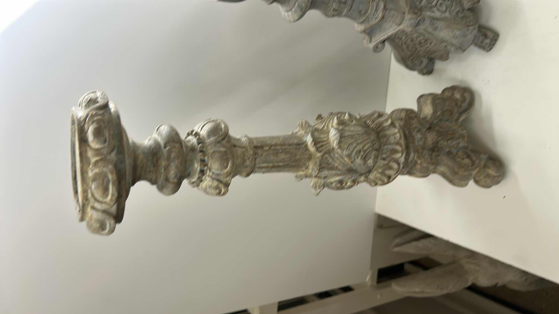 Photo 1 of 3 CERAMIC CANDLE HOLDERS (TALLEST H 22”)