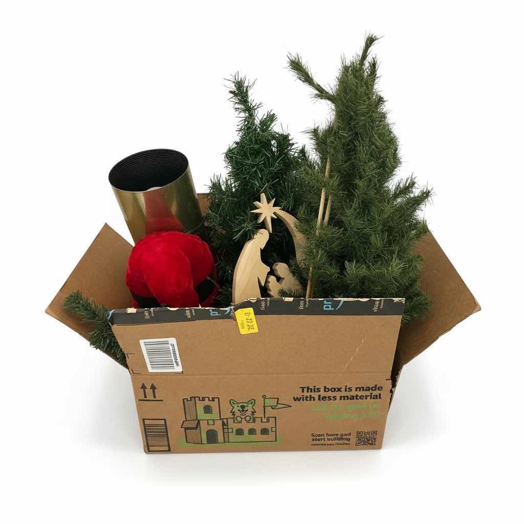 Photo 1 of BOX OF CHRISTMAS DECOR