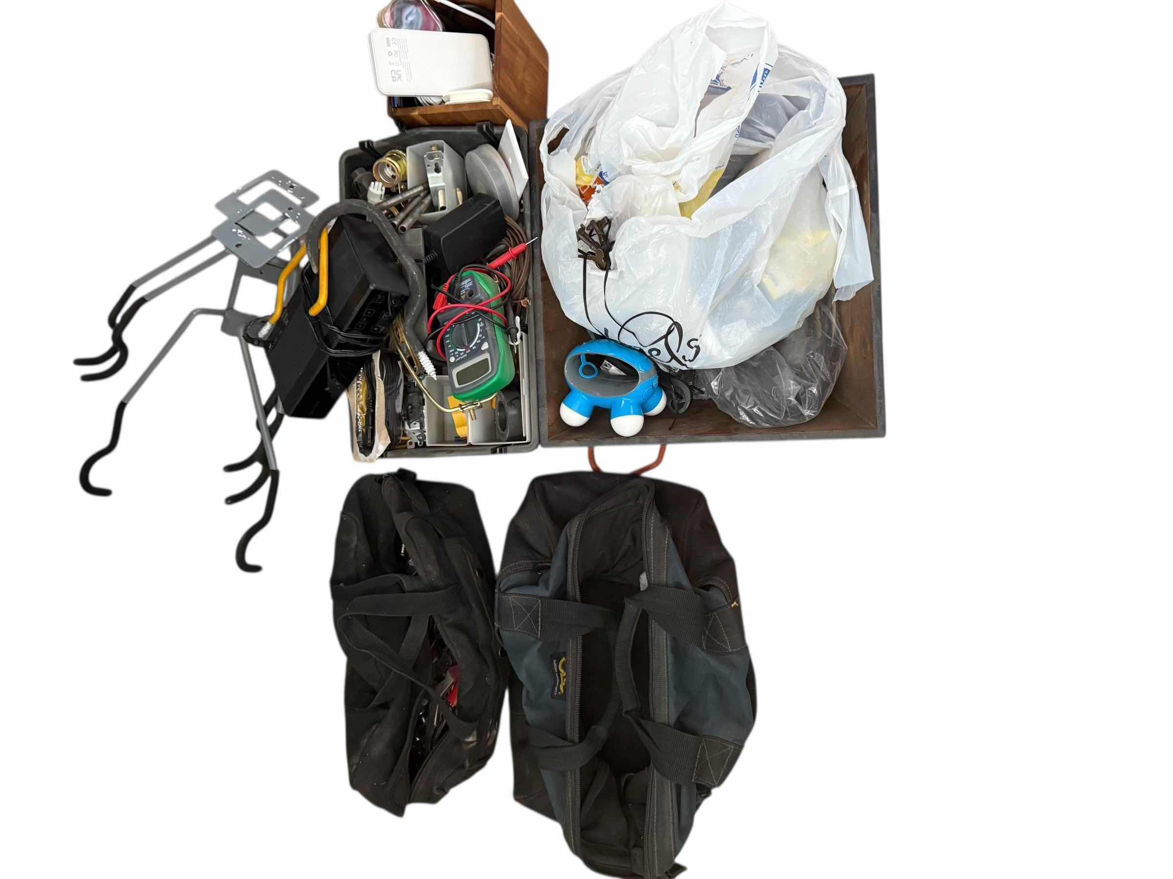 Photo 1 of GARAGE ACCESSORIES,TOOLS, CORDS, BAGS