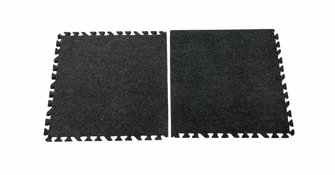 Photo 1 of WISE BLACK INTERLOCKING TRADE SHOW FOAM FLOOR TILE (21 TILES) 24” X 24”