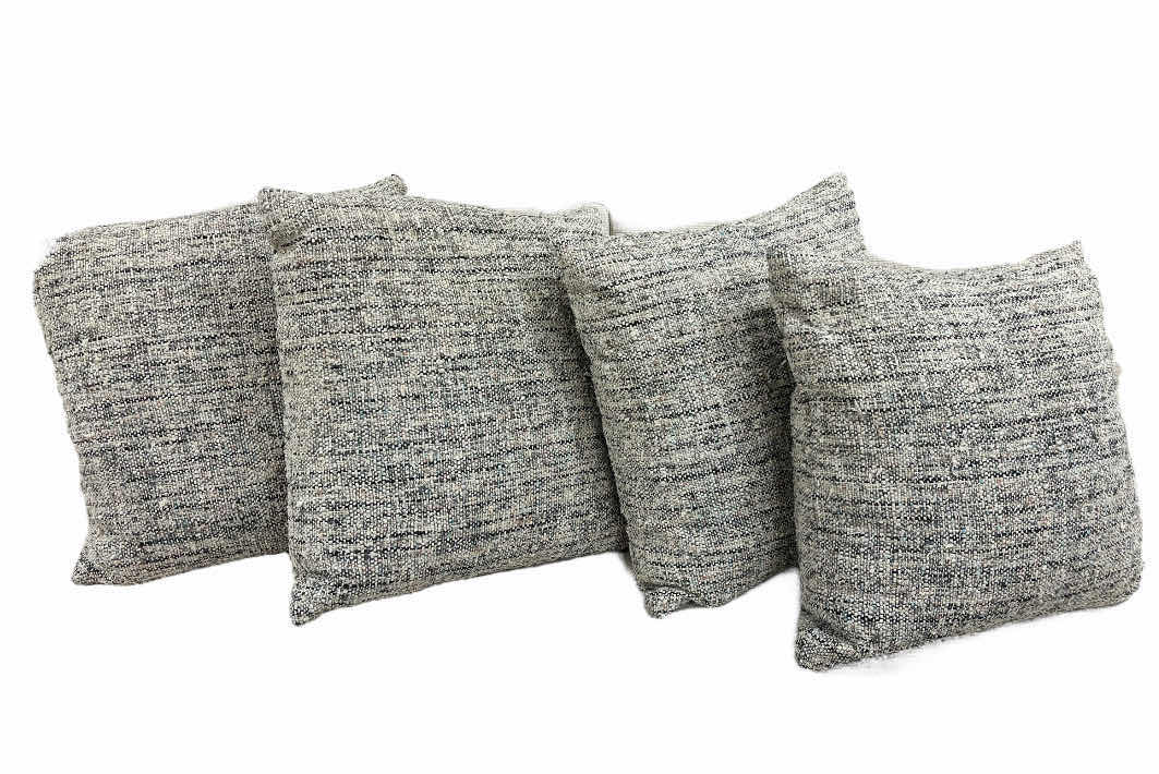 Photo 1 of MULTI-COLOR TWEED THROW PILLOWS (4) 22” X 22”
