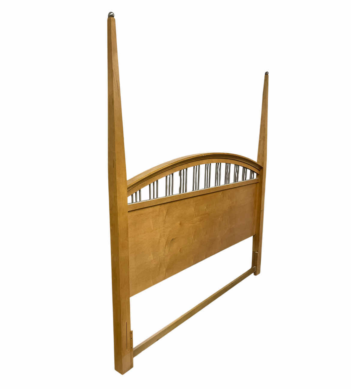 Photo 1 of POSTER WOOD & CHROME BAR INLAY KING HEADBOARD 76.75” X 81” (HEADBOARD ONLY)