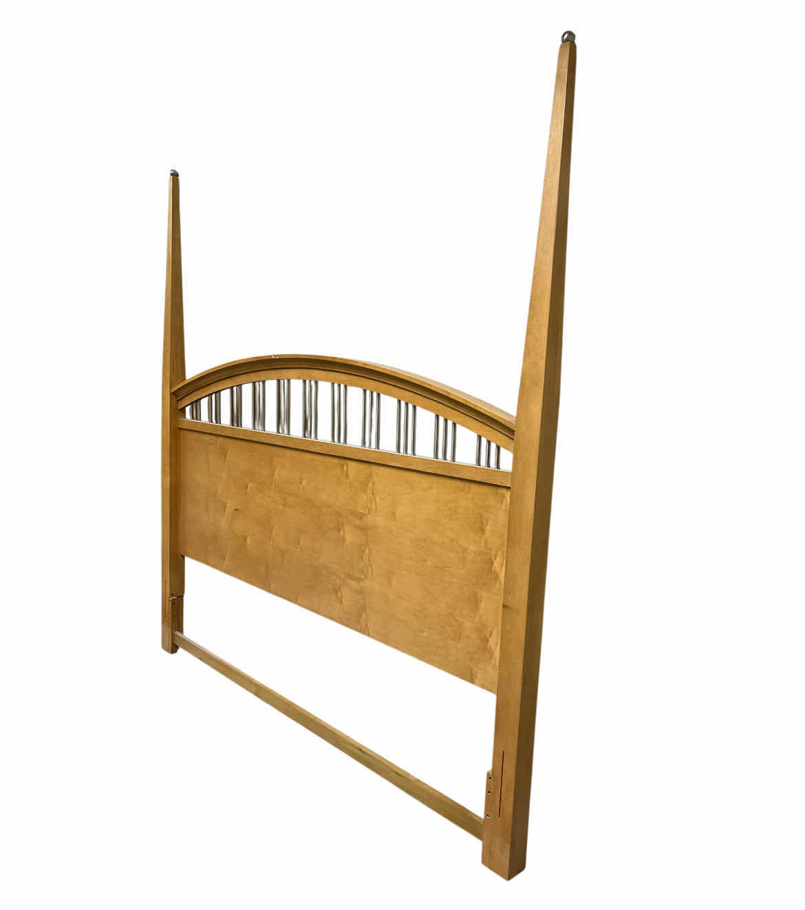 Photo 1 of POSTER WOOD & CHROME BAR INLAY KING HEADBOARD 76.75” X 81” (HEADBOARD ONLY)