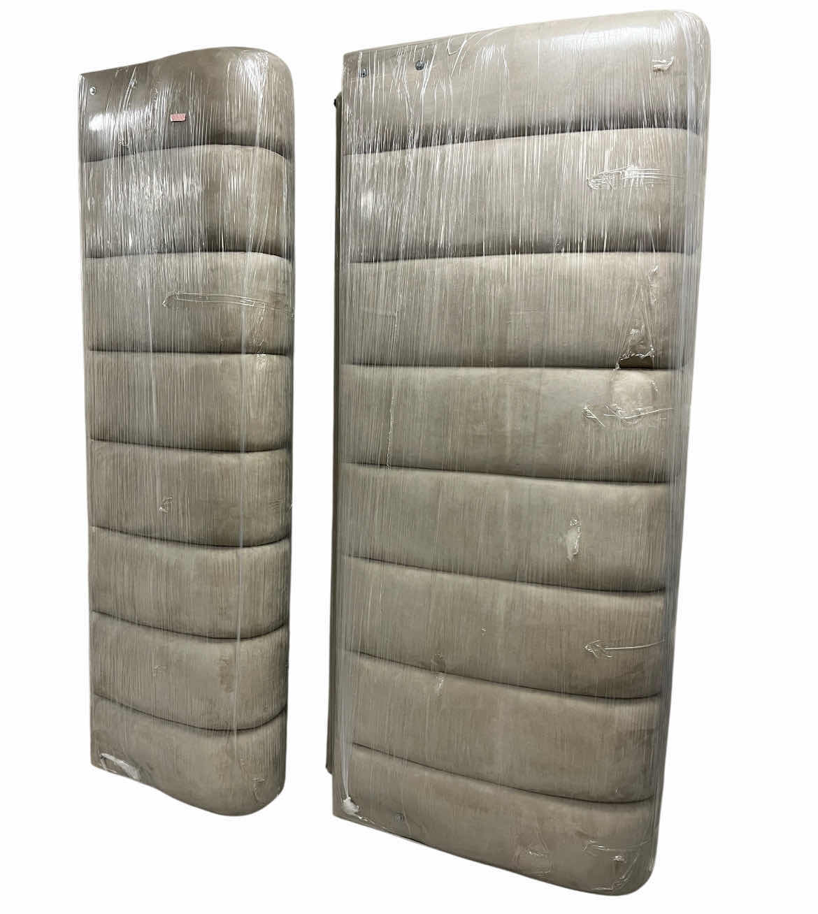 Photo 1 of KING SIZE GRAY PADDED UPHOLSTERED BED FRAME 84” X 90” H40”
